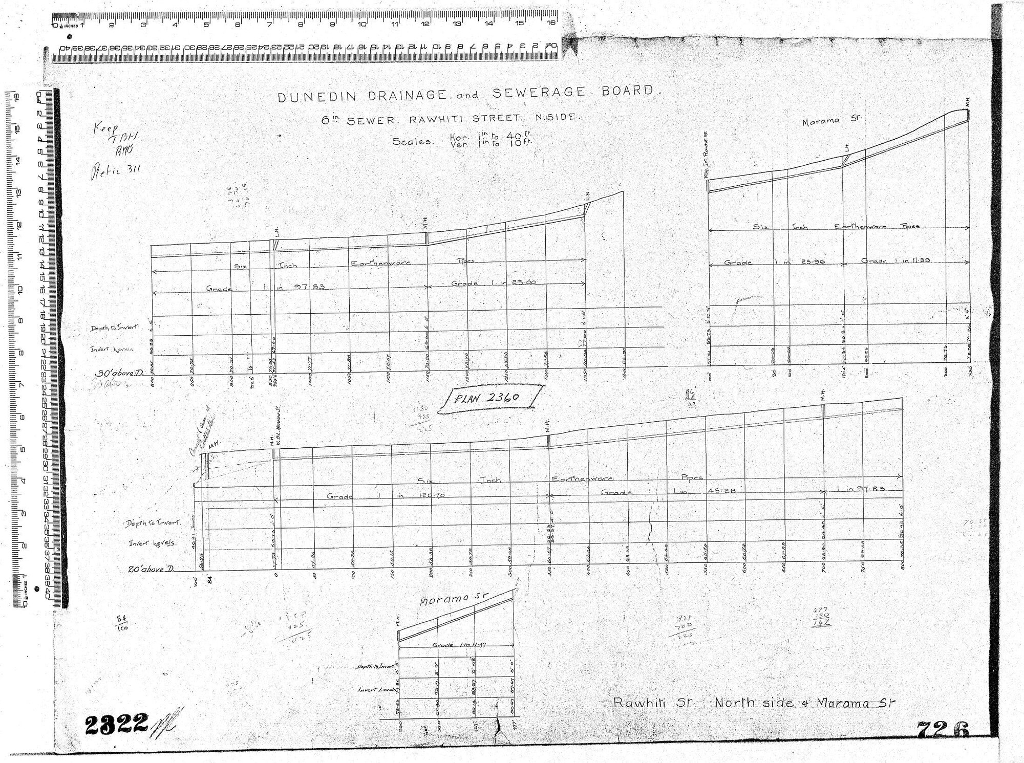 6" SEWER RAWHITI STREET NORTH SIDE