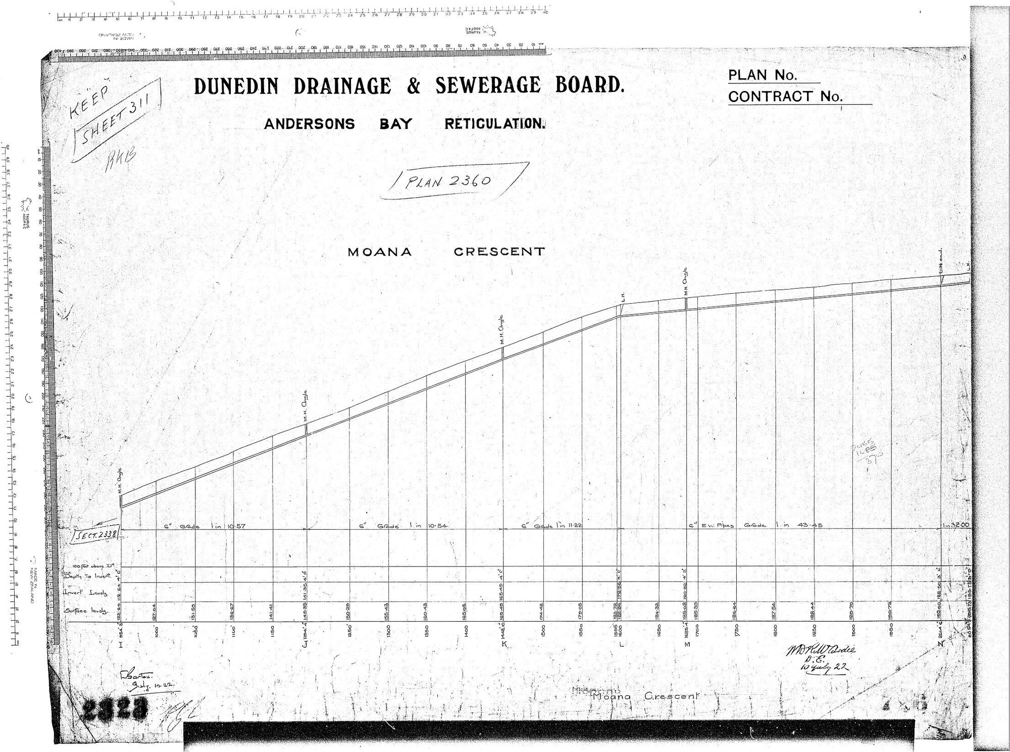 ANDERSONS BAY RETICULATION MOANA CRESCENT