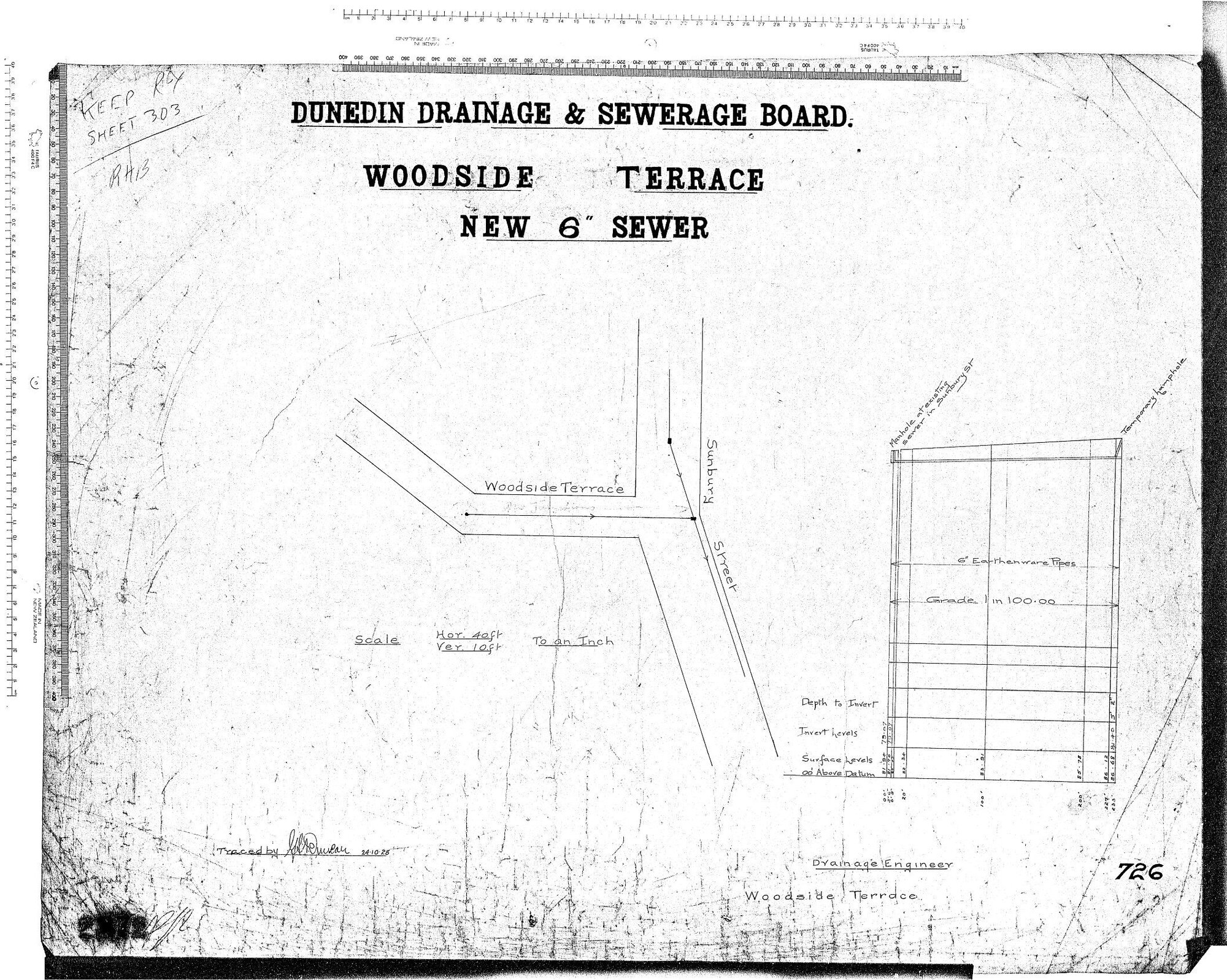 WOODSIDE TERRACE NEW 6" SEWER