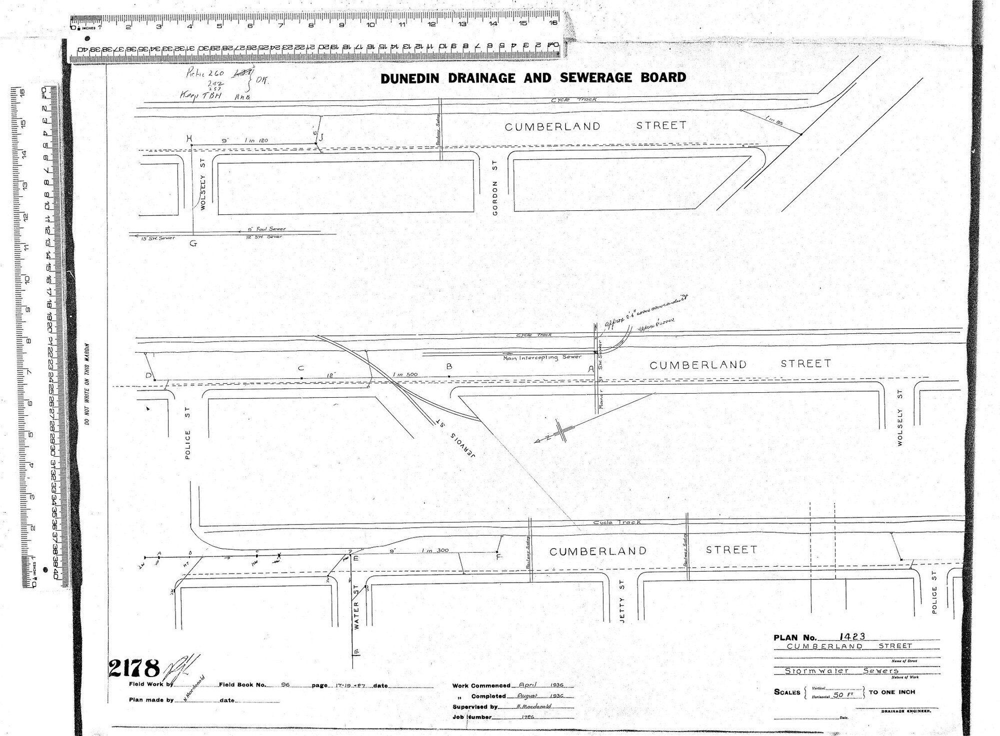CUMBERLAND STREET STORMWATER SEWERS