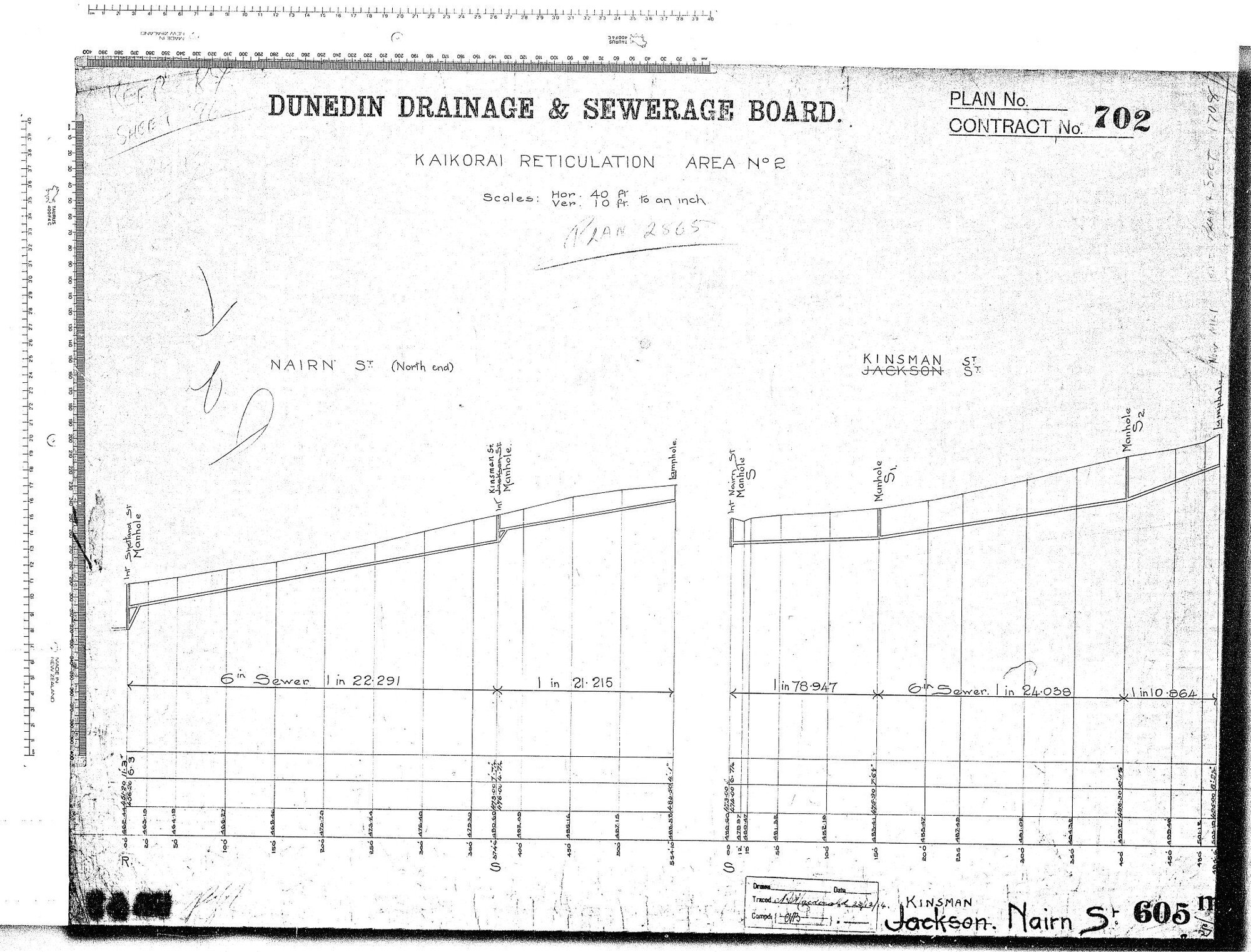 KAIKORAI RETICULATION AREA No.2  KINSMAN NAIRN ST