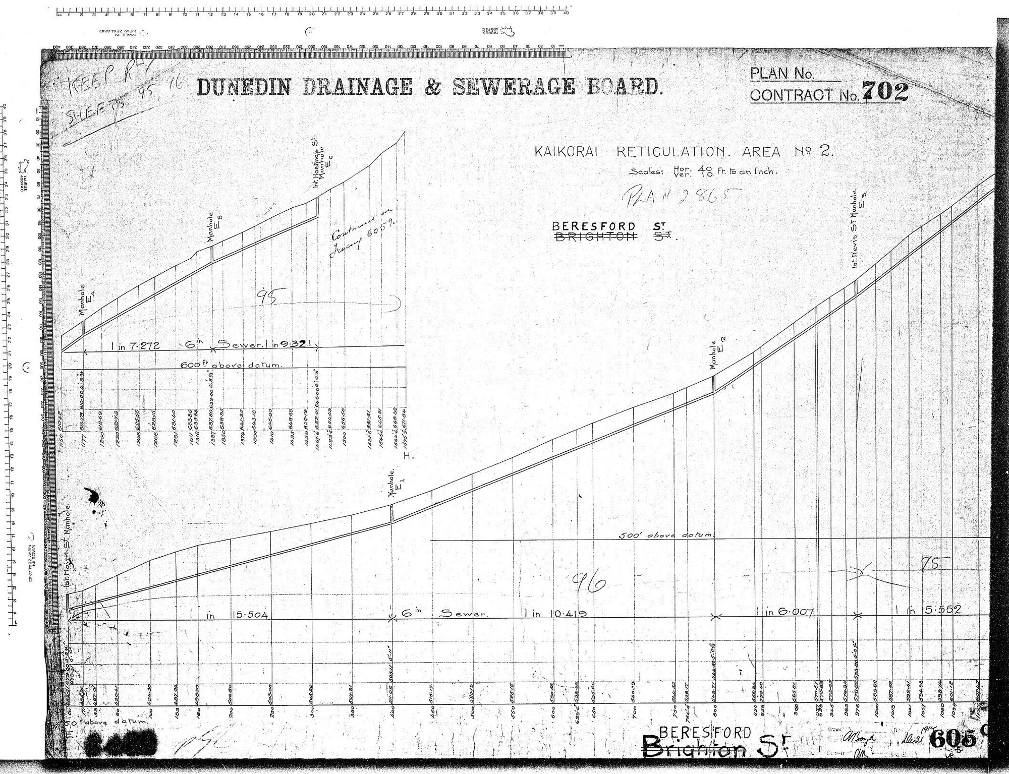 KAIKORAI RETICULATION AREA No.2 BERESFORD ST