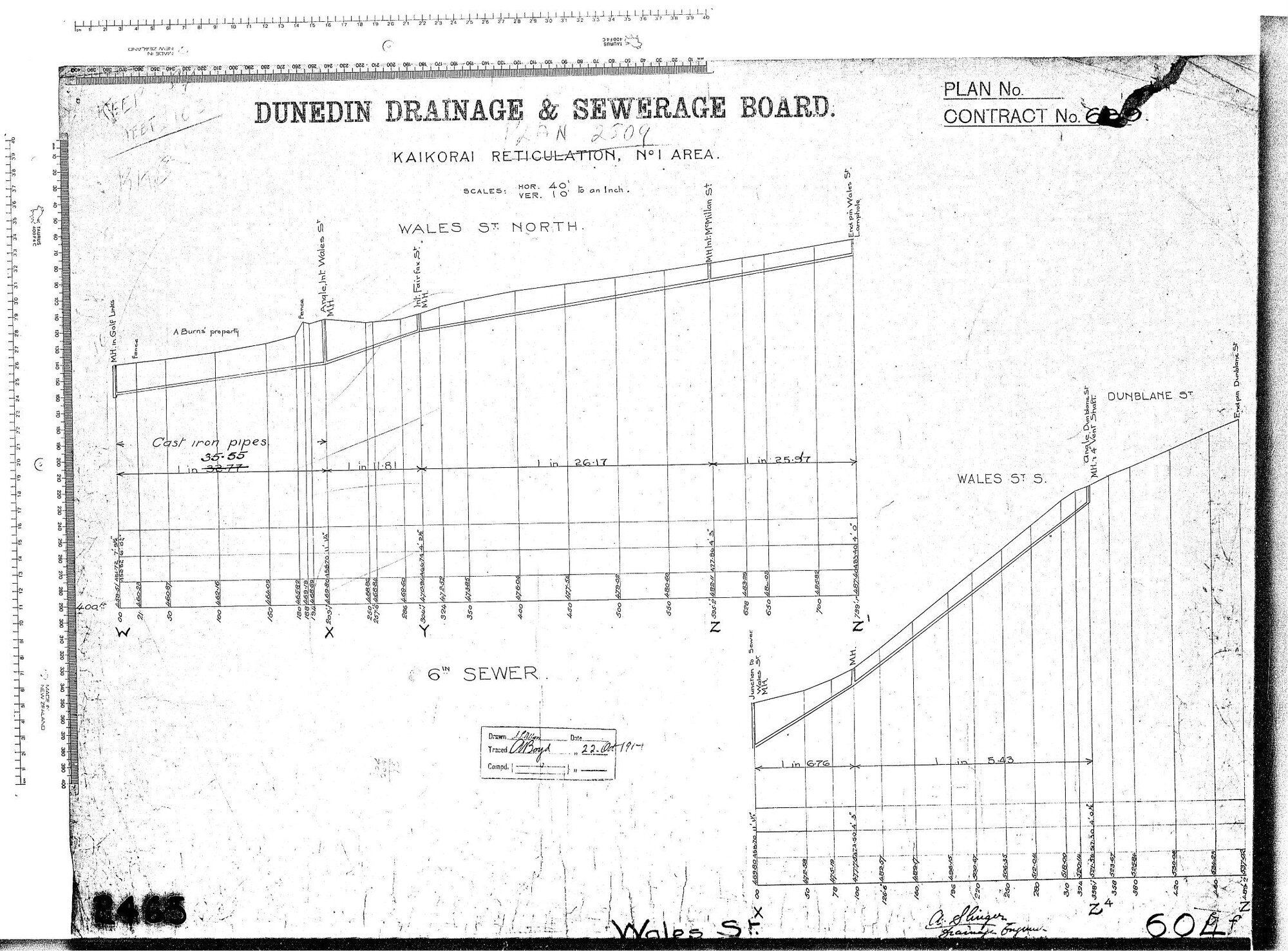 KAIKORAI RETICULATION AREA No.1 WALES ST