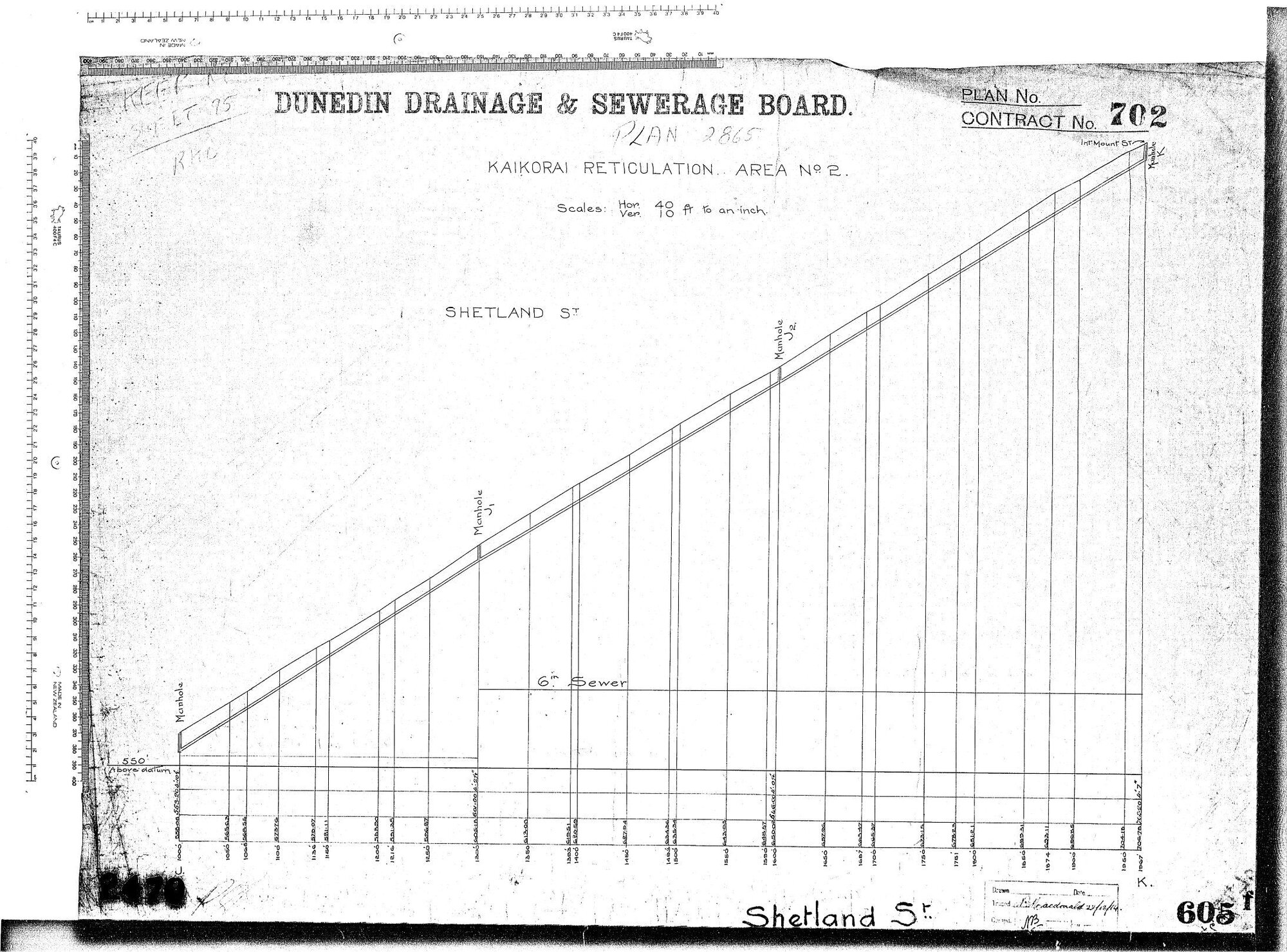 KAIKORAI RETICULATION AREA No.2 SHETLAND ST.