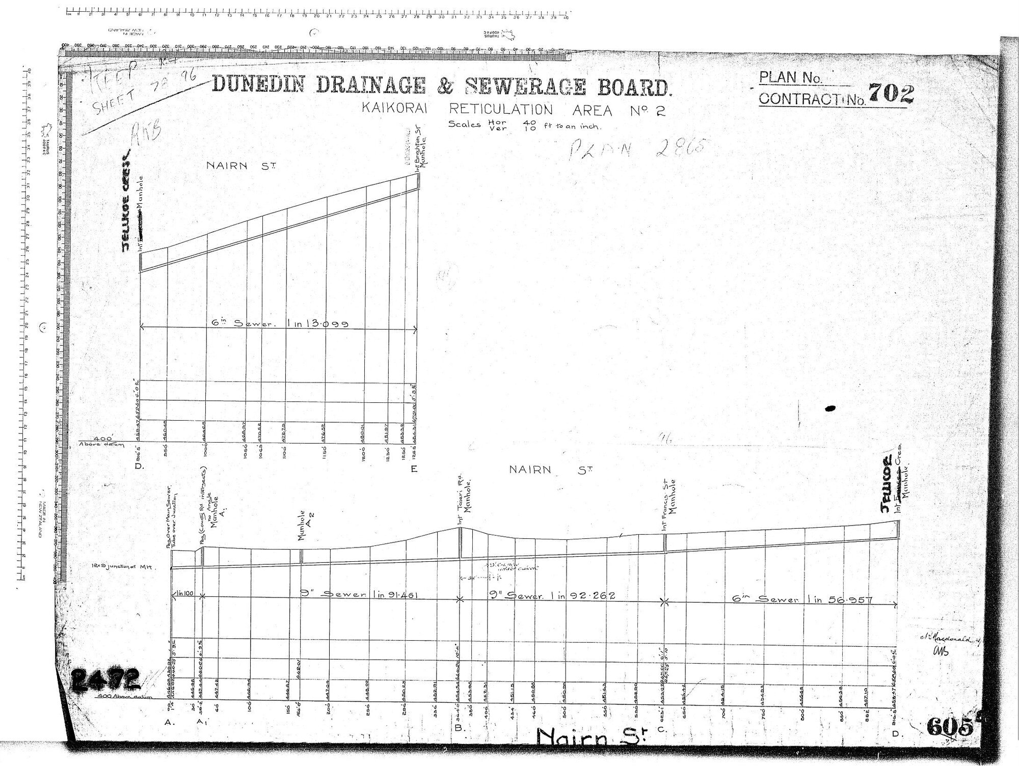 KAIKORAI RETICULATION AREA No.2 NAIRN ST