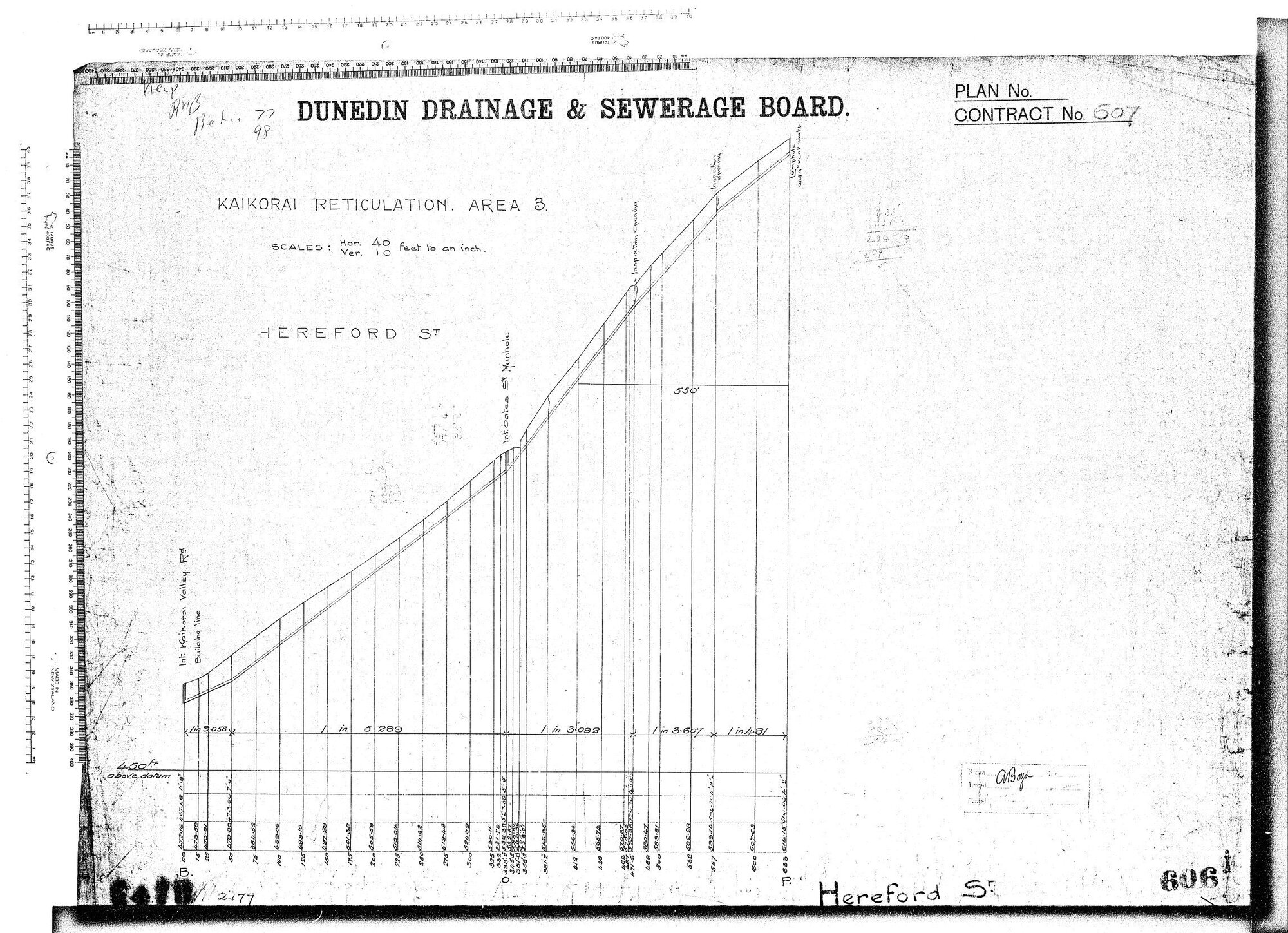 KAIKORAI RETICULATION AREA No.3 HEREFORD ST