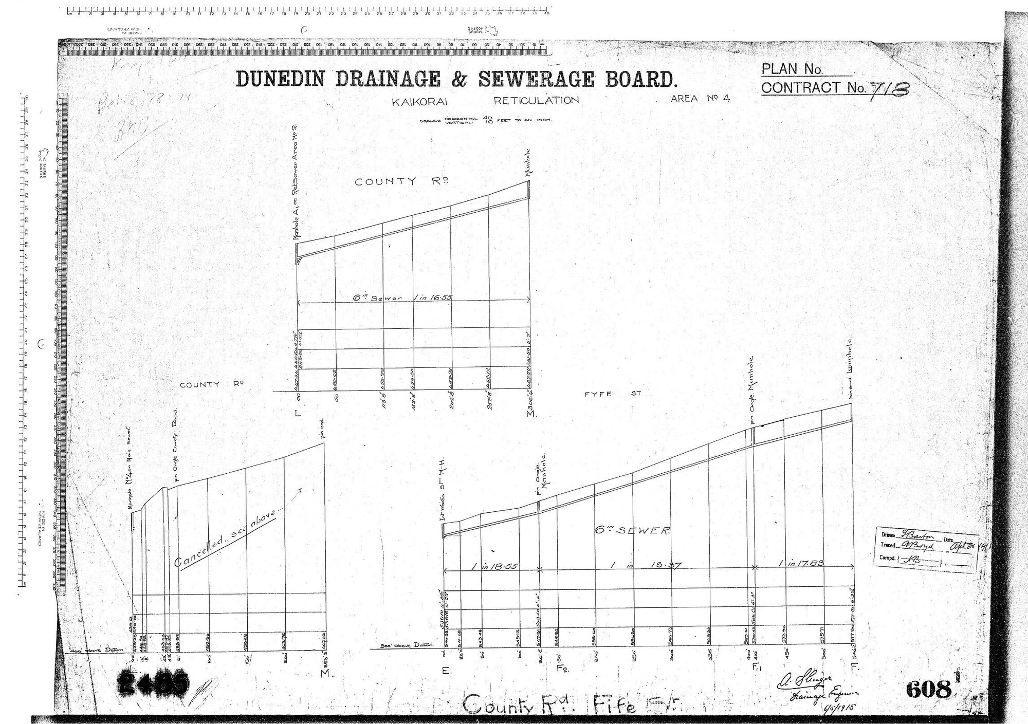 KAIKORAI RETICULATION AREA No.4 COUNTY RD. FIFE ST.