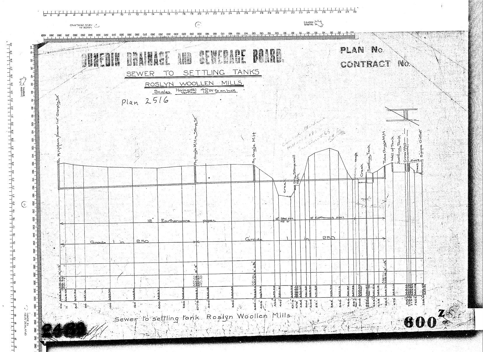 SEWER TO SETTLING TANKS ROSLYNE WOOLLEN NMILLS 