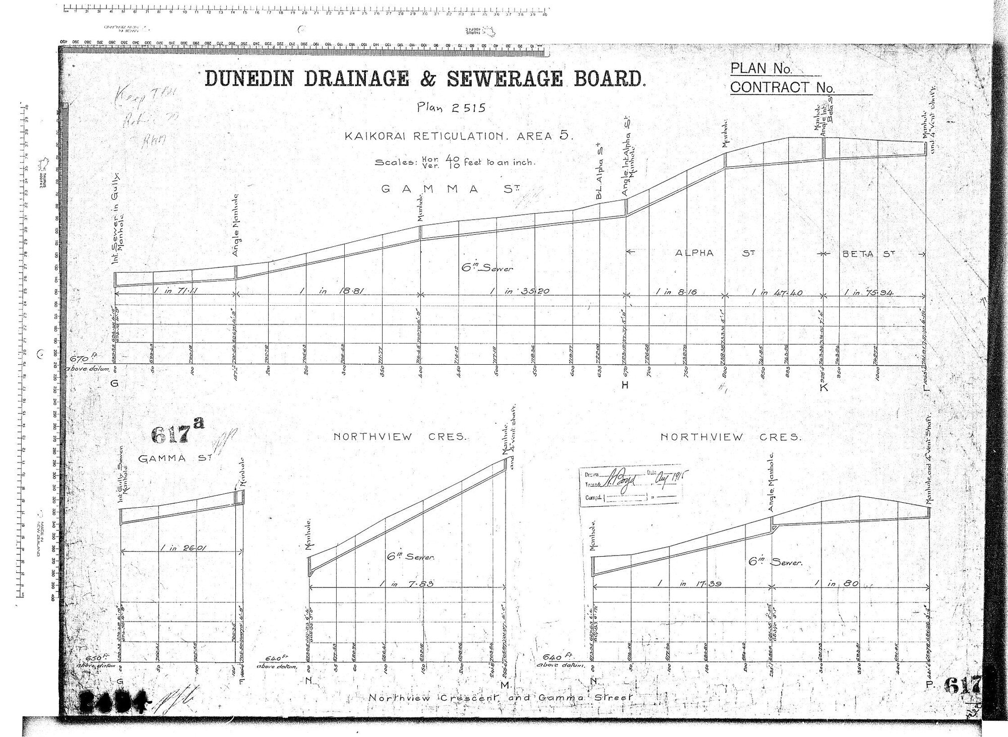 KAIKORAI RETICULATION AREA No.5 NORTHVIEW CRESCENT AND GAMMA STREET