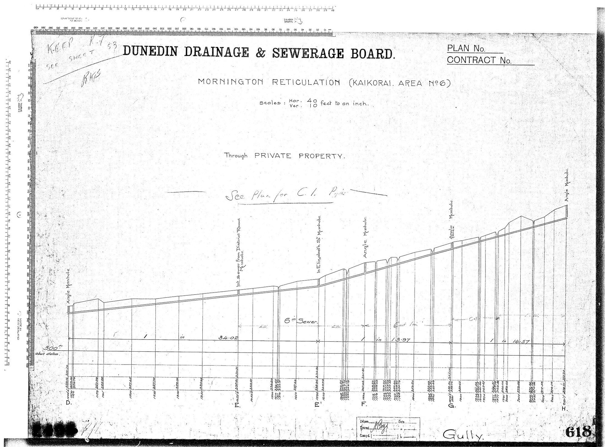 MORNINGTON RETICULATION (KAIKORAI AREA No.6) GULLY