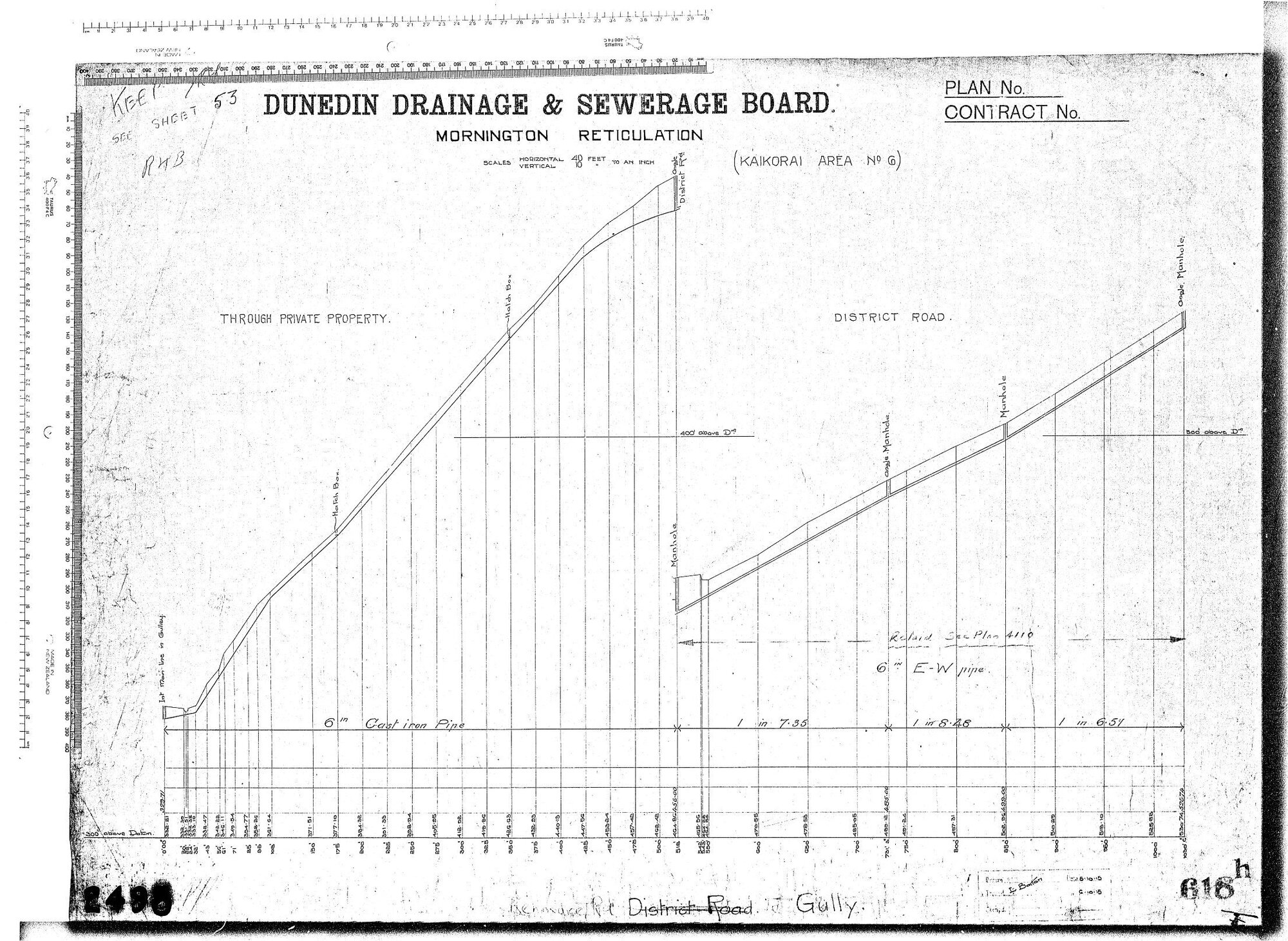 MORNINGTON RETICULATION (KAIKORAI AREA No.6) GULLY