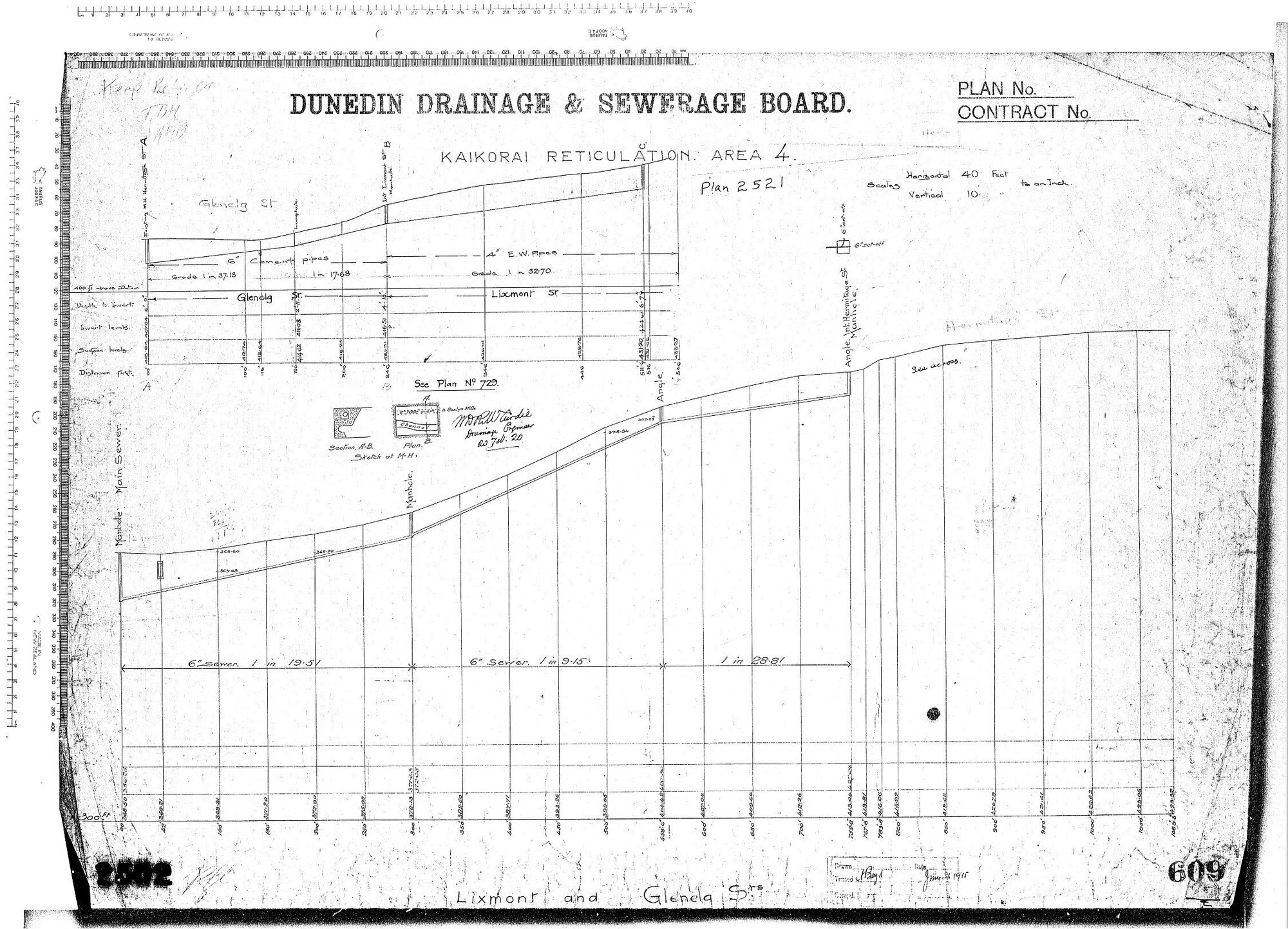 KAIKORAI RETICULATION AREA No.4 LIXMONT AND GLENELG ST.