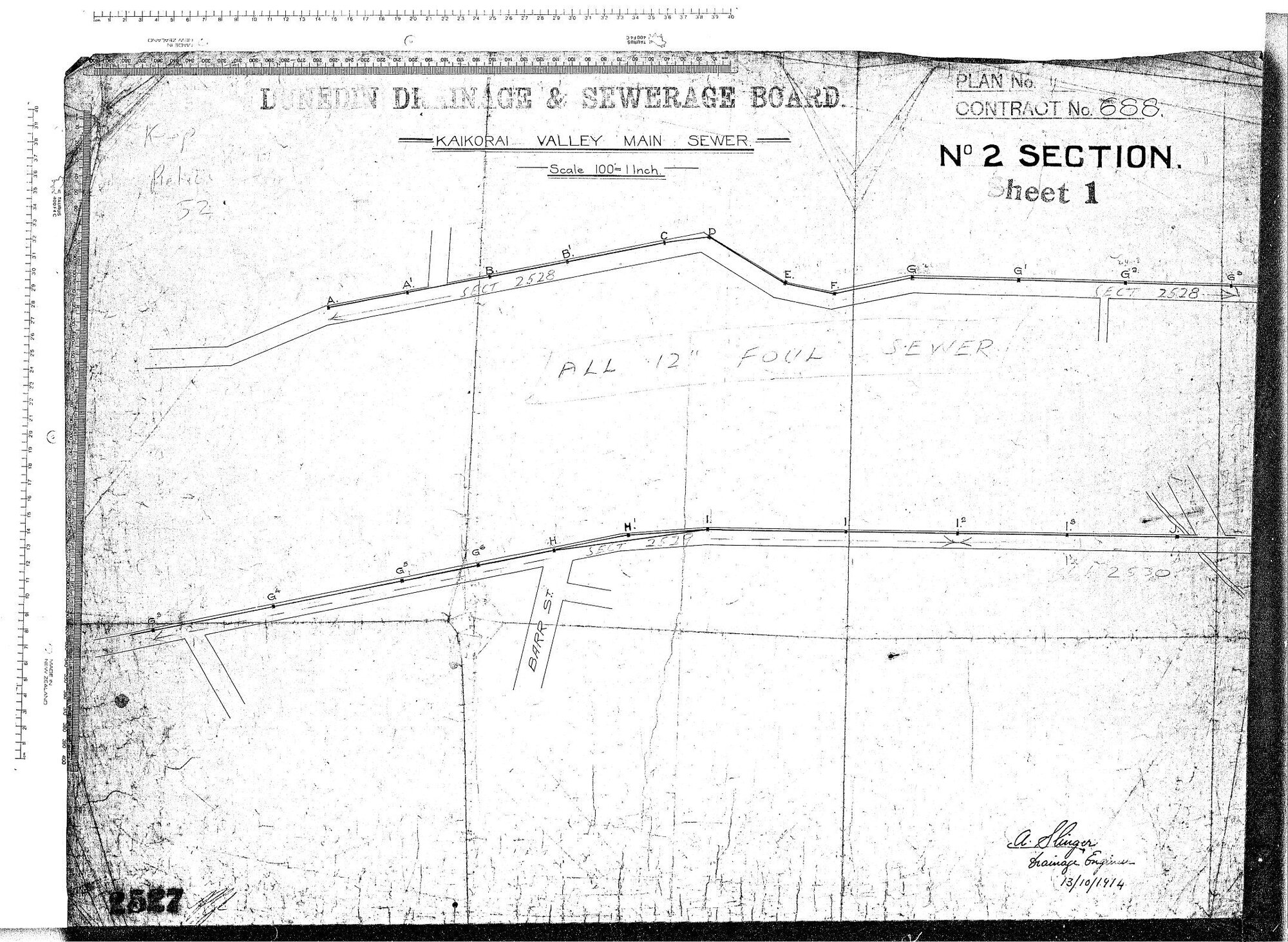 KAIKORAI VALLEY MAIN SEWER