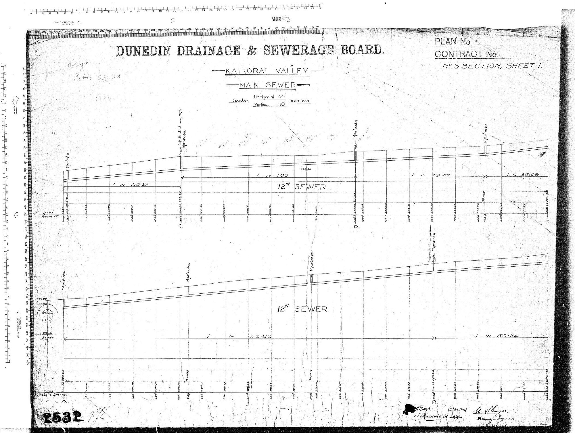 KAIKORAI VALLEY MAIN SEWER