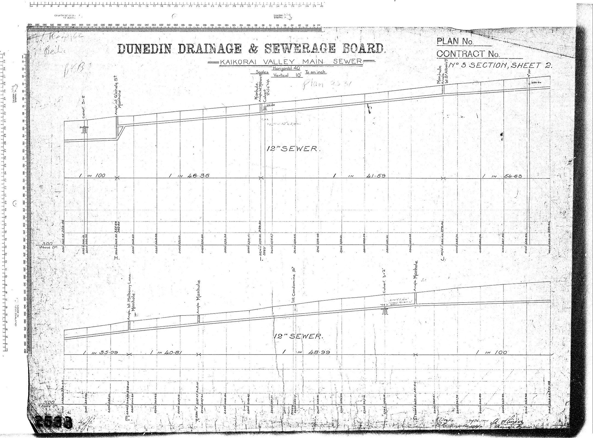 KAIKORAI VALLEY MAIN SEWER