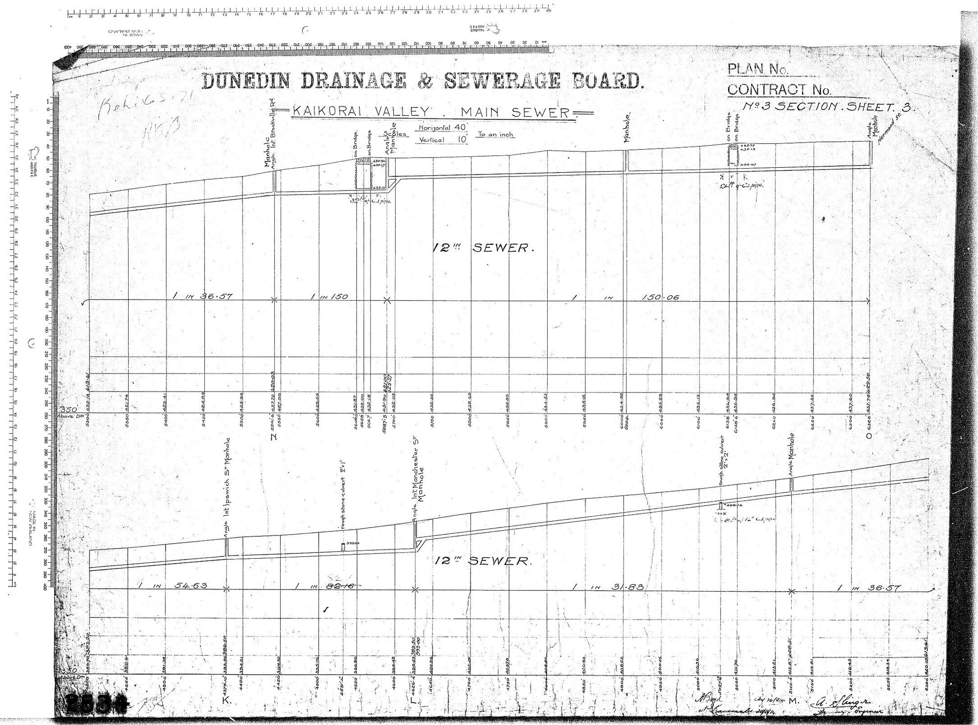 KAIKORAI VALLEY MAIN SEWER