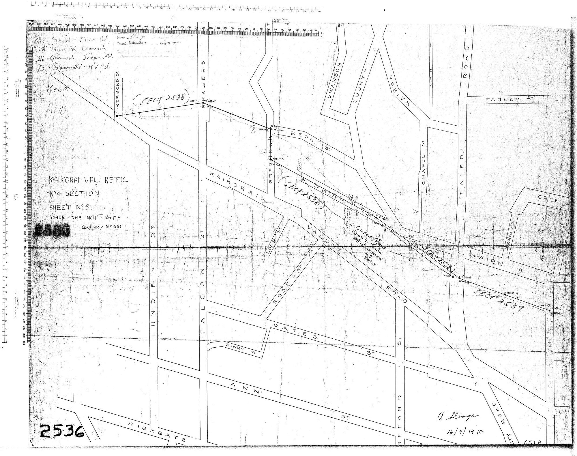 KAIKORAI VALLEY RETICULATION 
