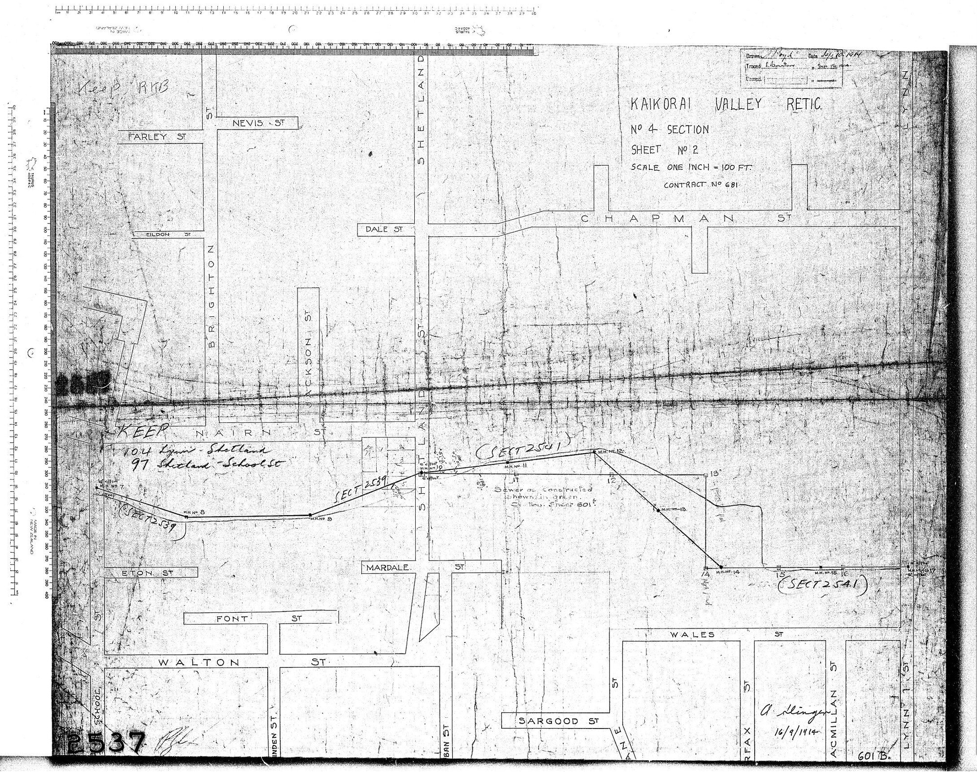 KAIKORAI VALLEY RETICULATION 