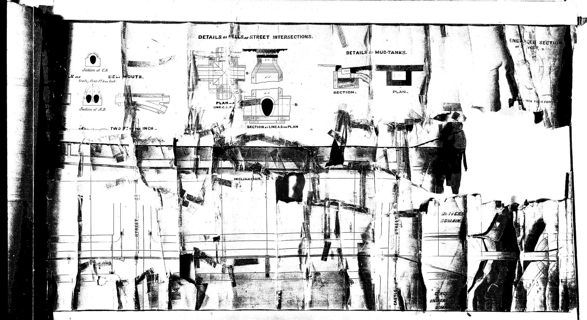 DETAILS OF WELLS AT STREET INTERSECTIONS