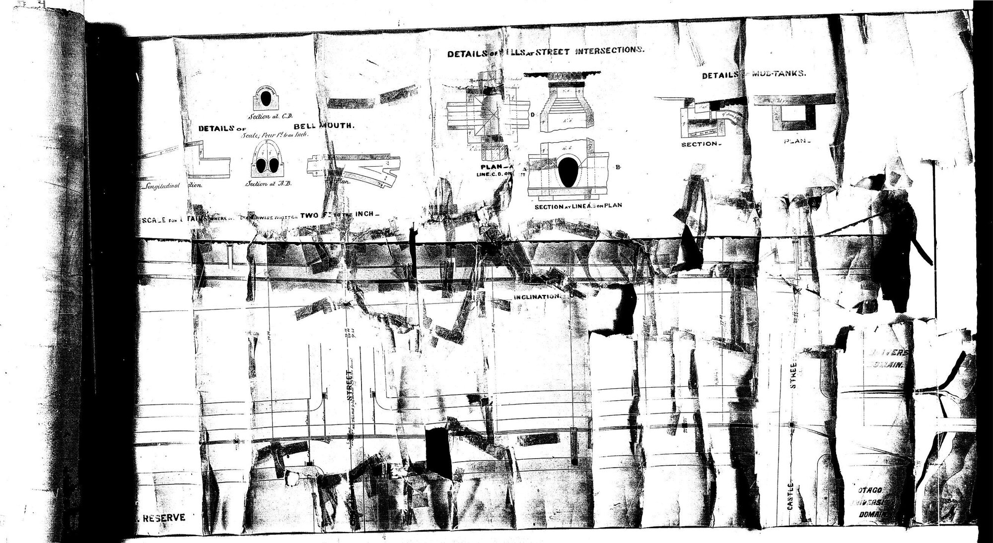 DETAILS OF WELLS AT STREET INTERSECTIONS