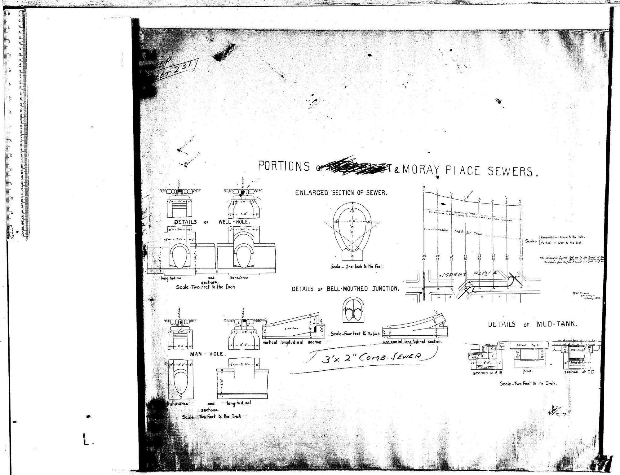 PORTIONS OF MORAY PLACE SEWERS