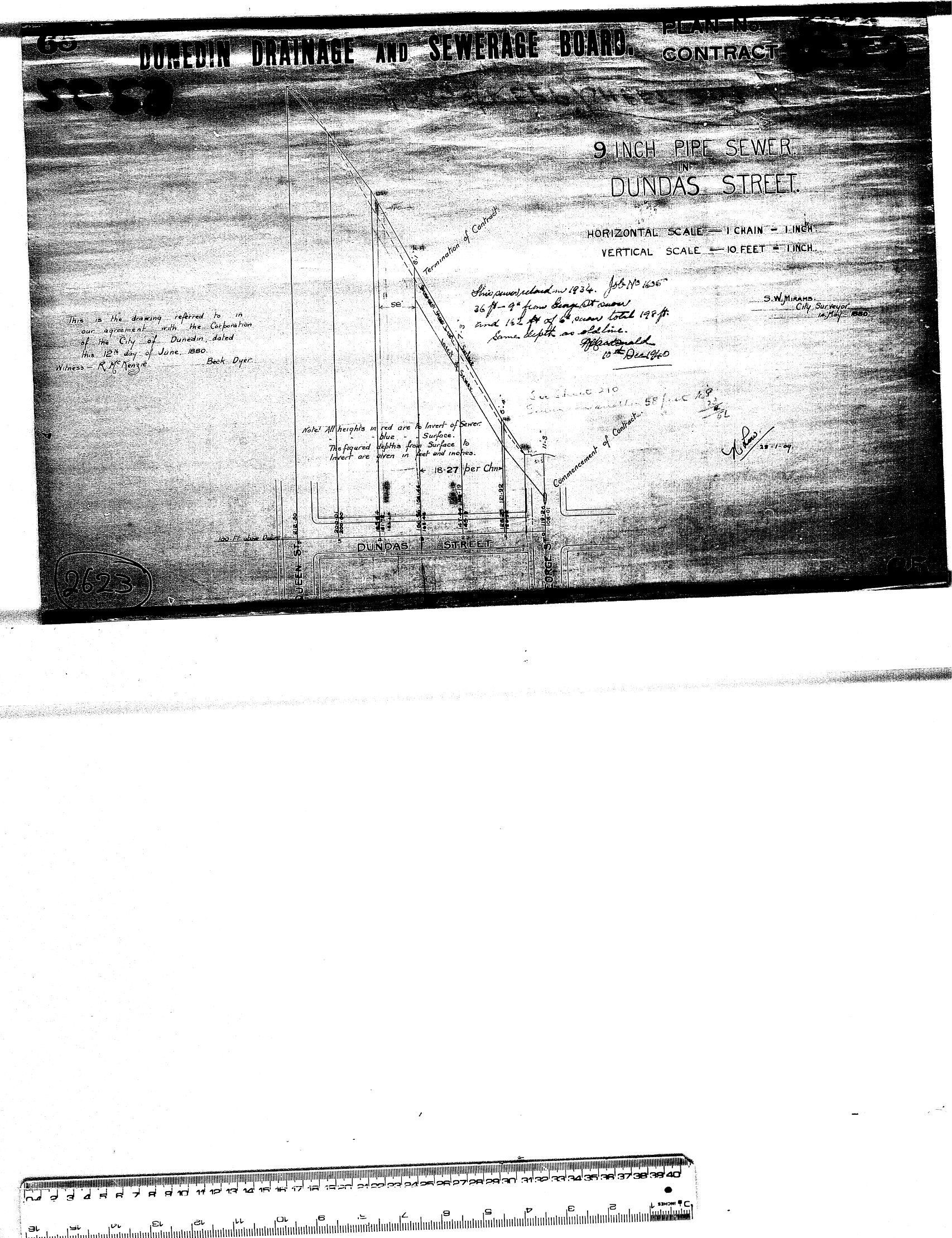 9 INCH PIPE SEWER IN DUNDAS STREET
