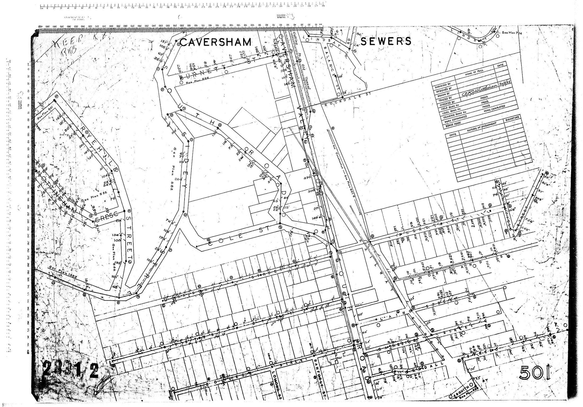 CAVERSHAM SEWERS