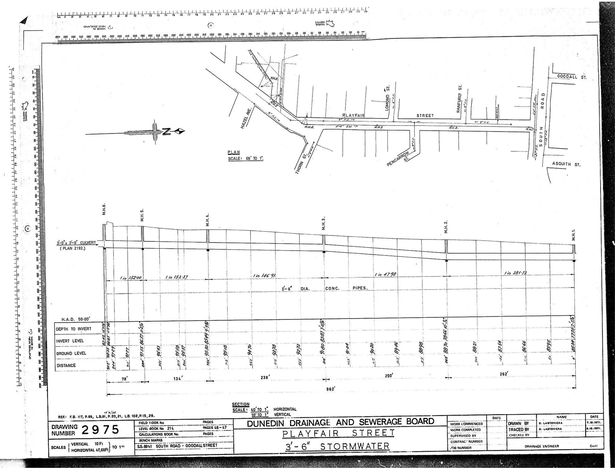 PLAYFAIR STREET  3' - 6" STORMWATER