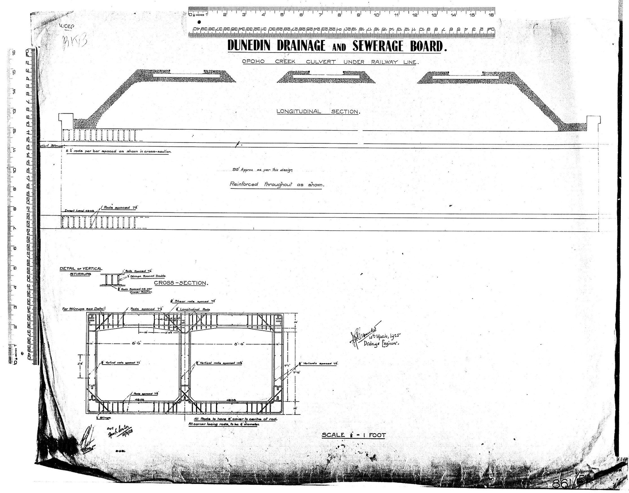 OPOHO CREEK CULVERT UNDER RAILWAY LINE