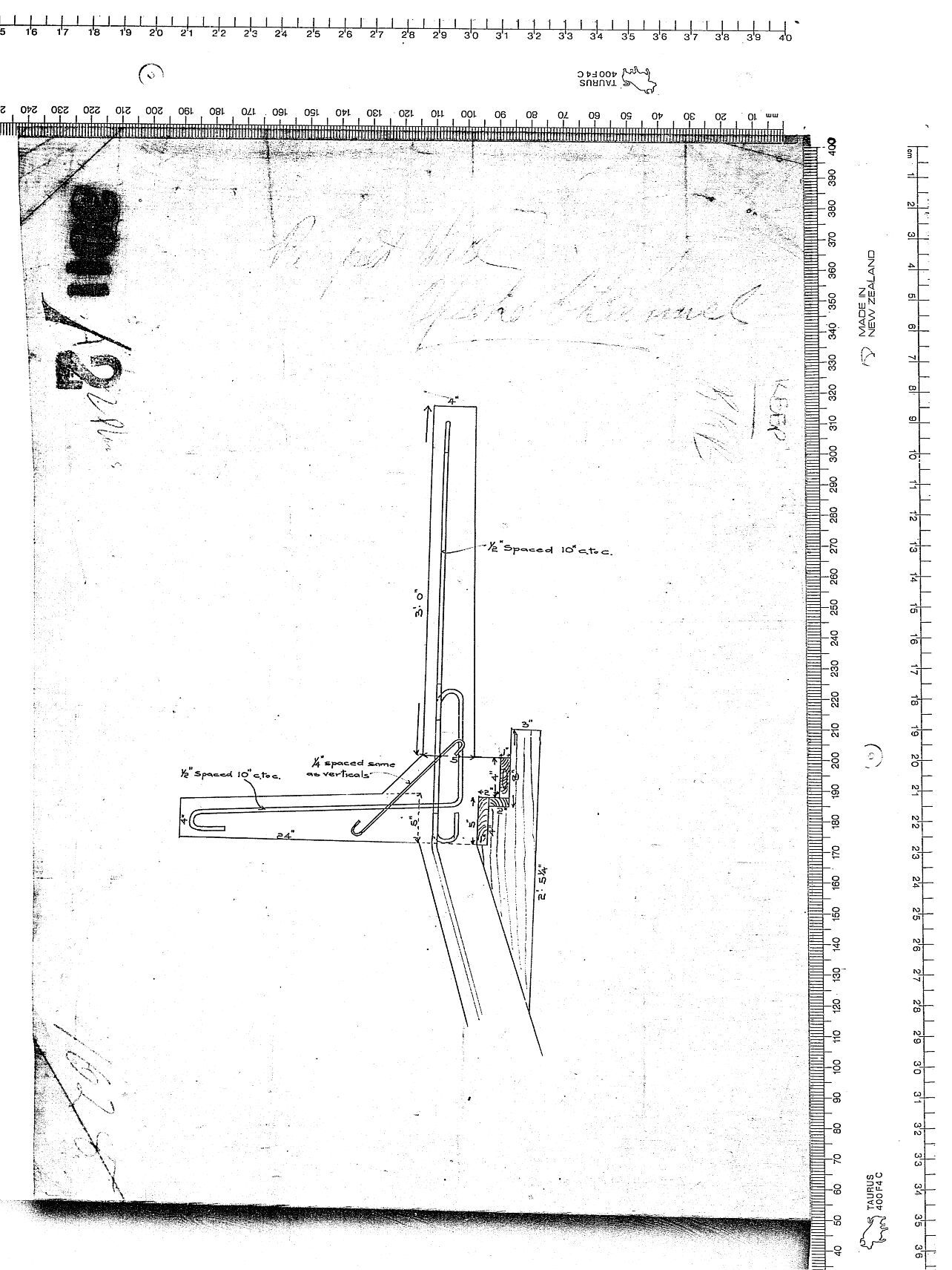 PLAN OF FOREBAY CONNECTING OPEN CHANNEL TO DOUBLE CONDUIT