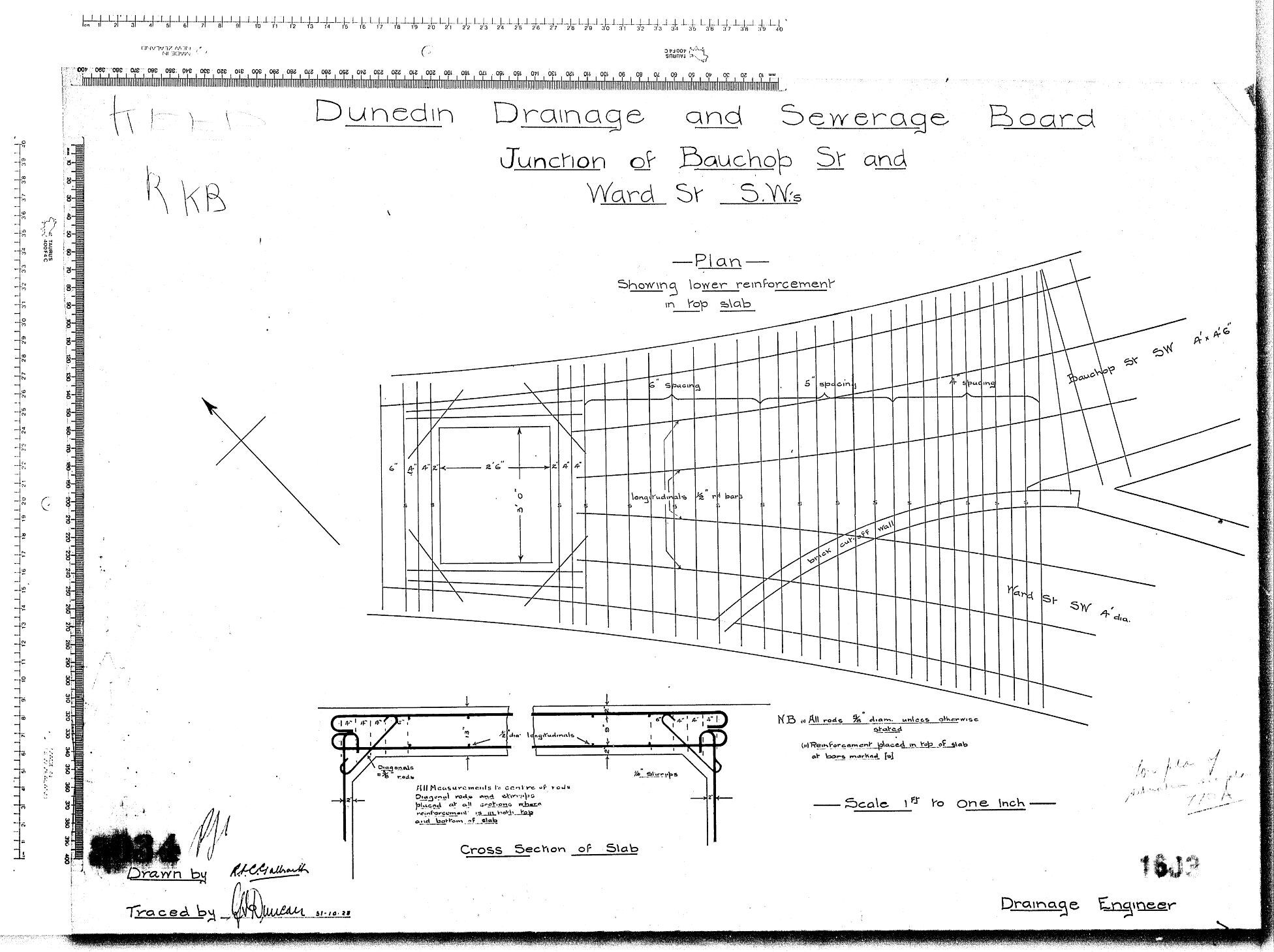 JUNCTION OF BAUCHOP ST AND WARD STREET S.W,'S
