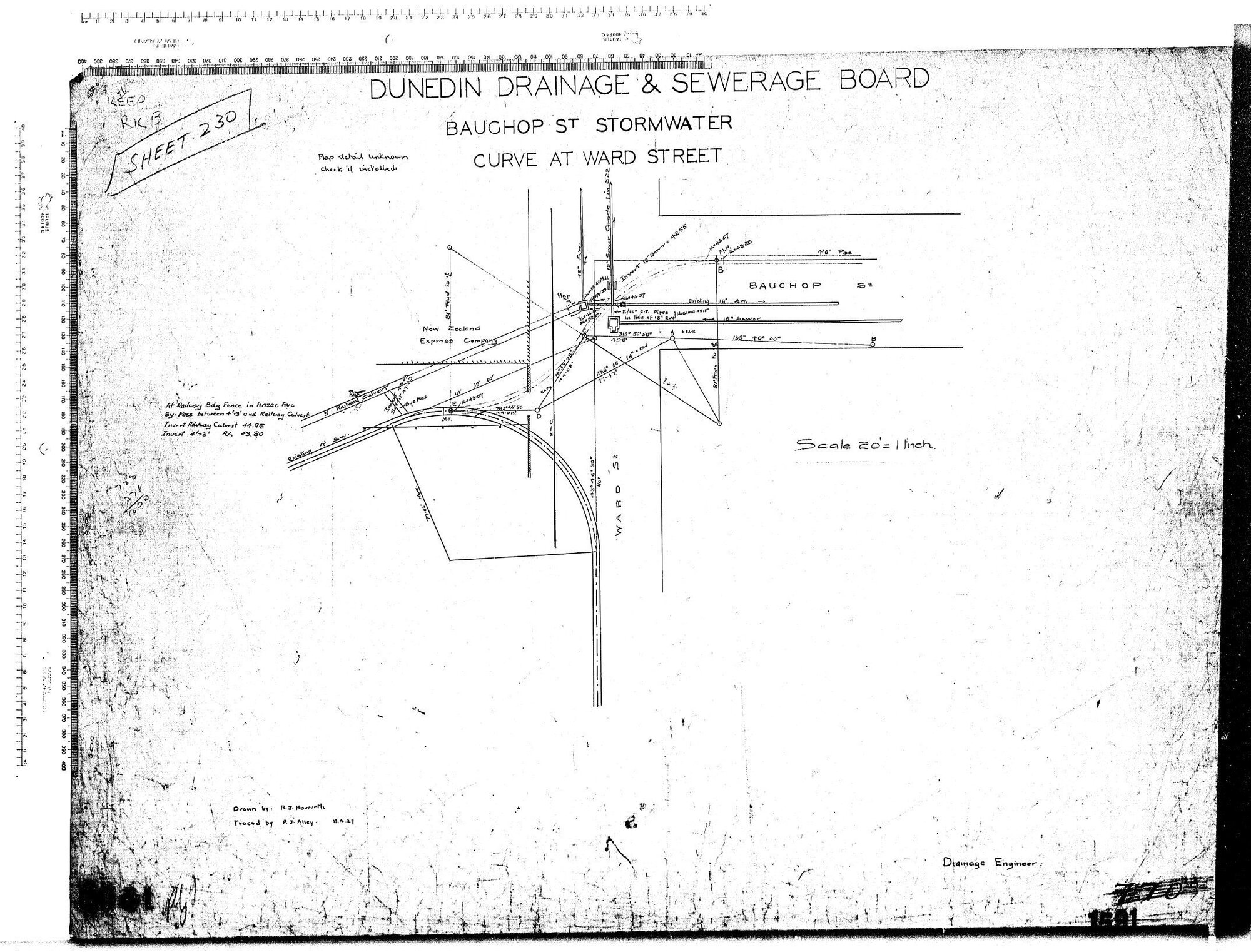 BAUCHOP ST STORMWATER &ndash; CURVE AT WARD STREET