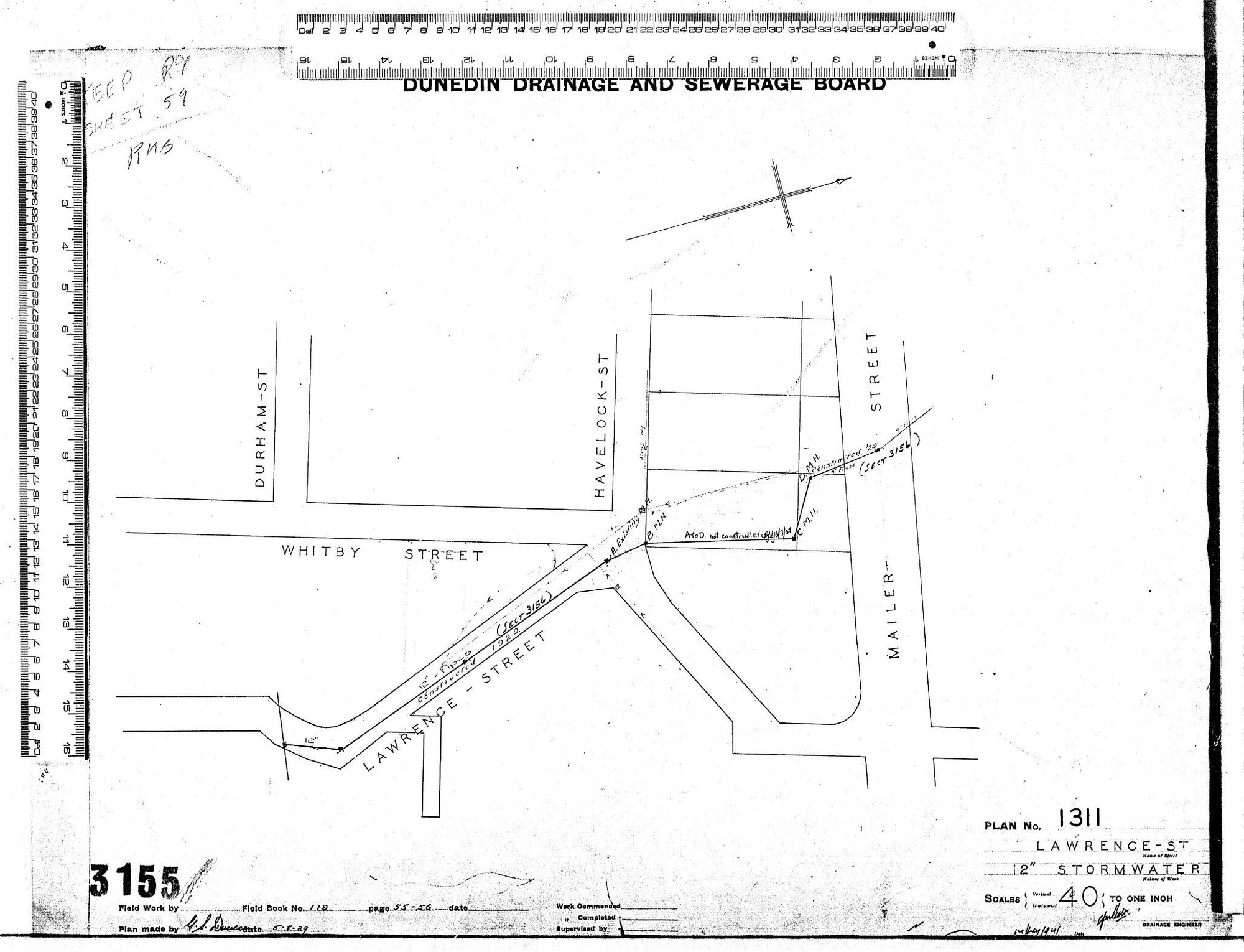 LAWRENCE STREET 12'' STORMWATER