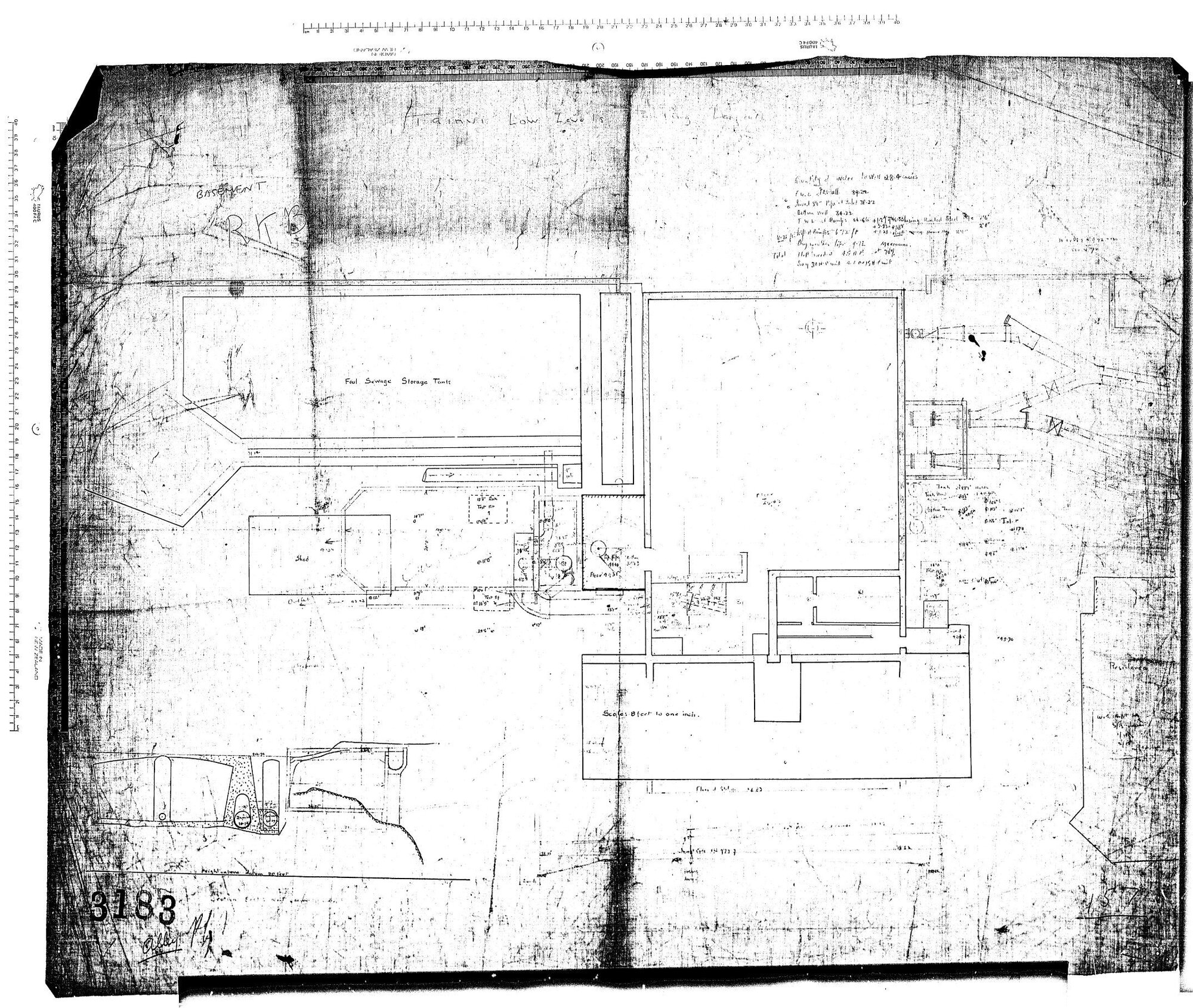 FOUL SEWAGE PUMP STATION AND STORAGE TANK