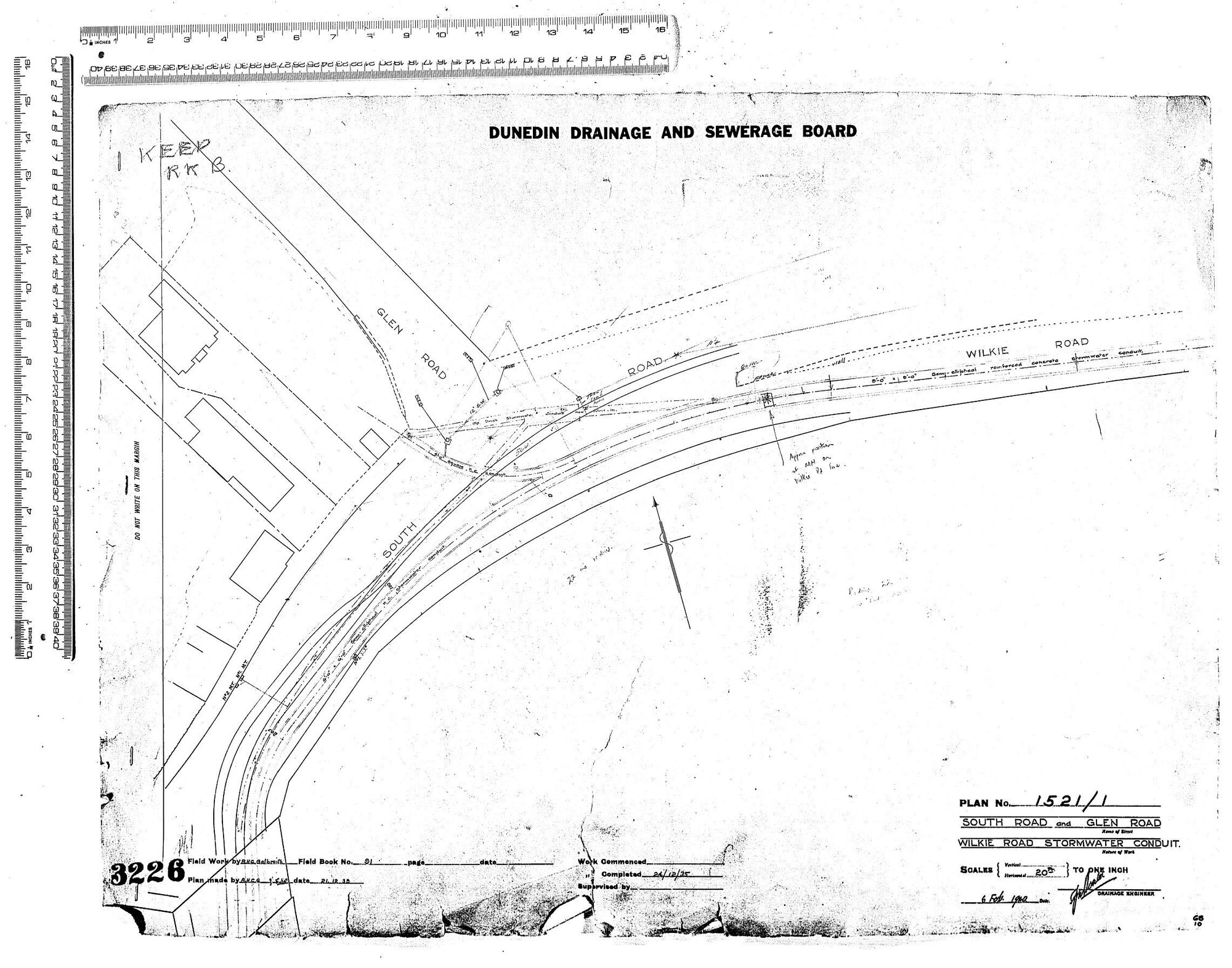 SOUTH ROAD AND GLEN ROAD  WILKIE ROAD STORMWATER CONDUIT