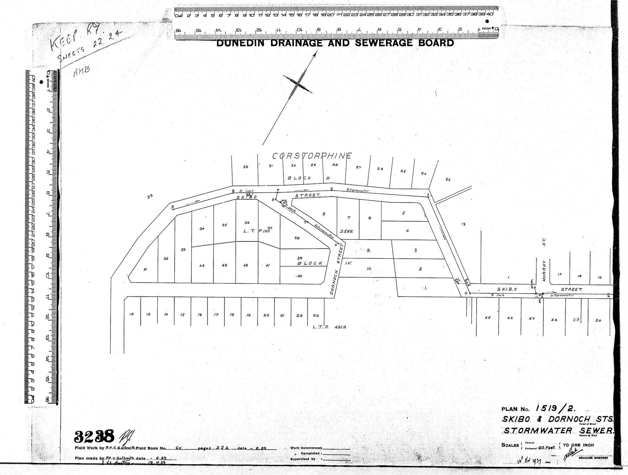 SKIBO &amp; DORNOCH STS.  STORMWATER SEWER
