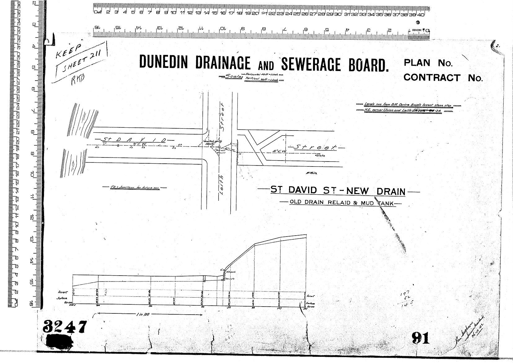 ST DAVID ST - NEW DRAIN - OLD DRAIN RELAID &amp; MUD TANK