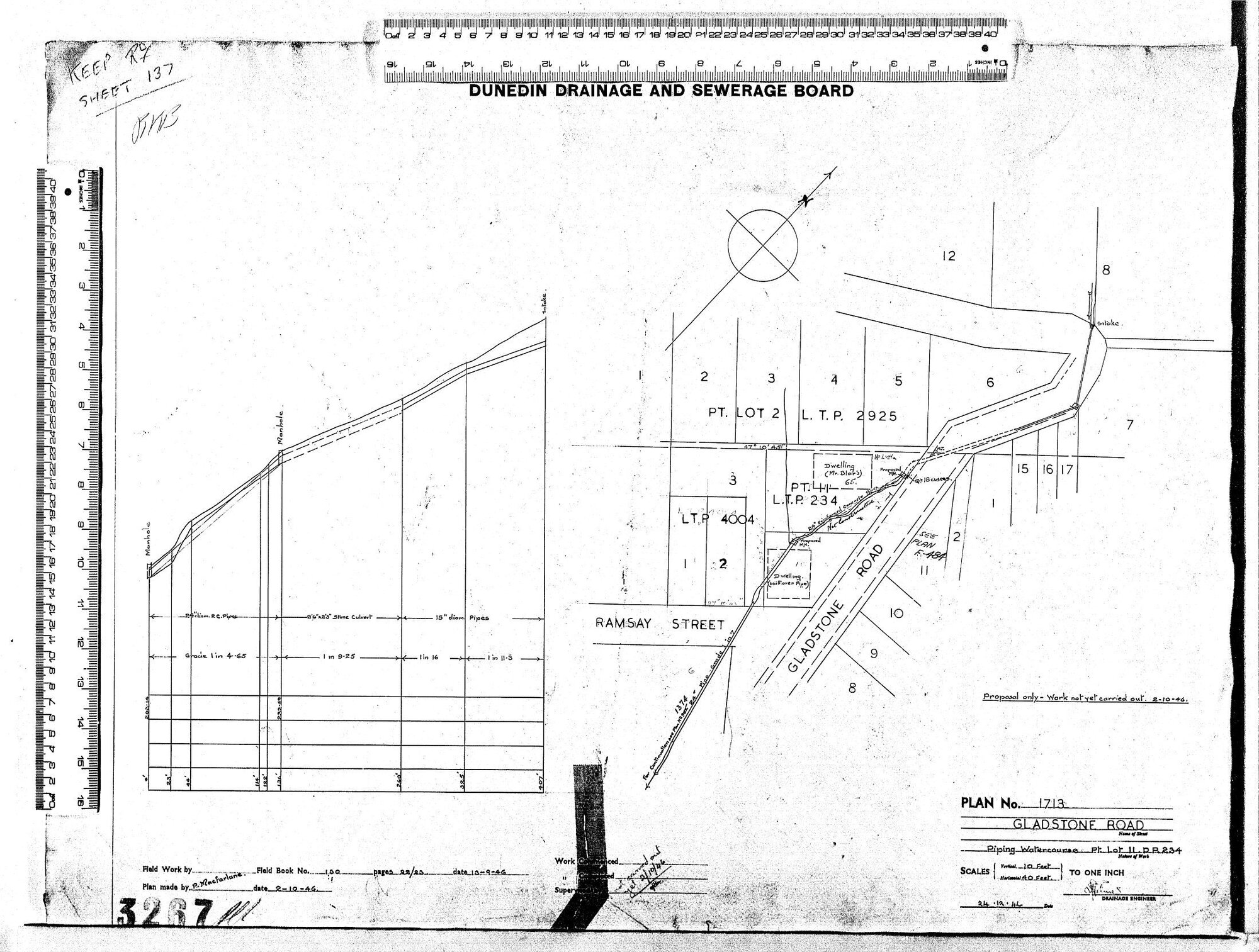 GLADSTONE ROAD - PIPING WATERCOURSE