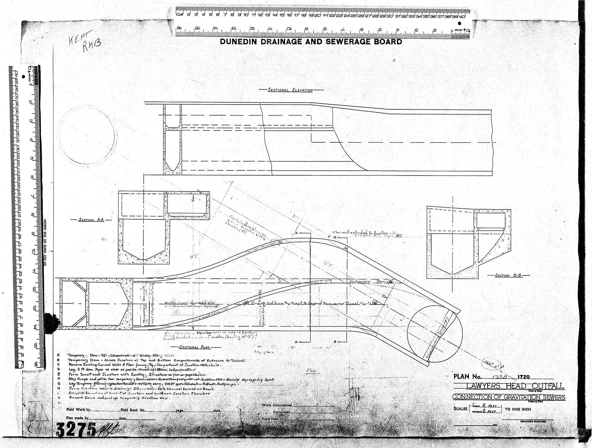 LAWYERS HEAD OUTFALL - CONNECTION OF GRAVITATION SEWERS