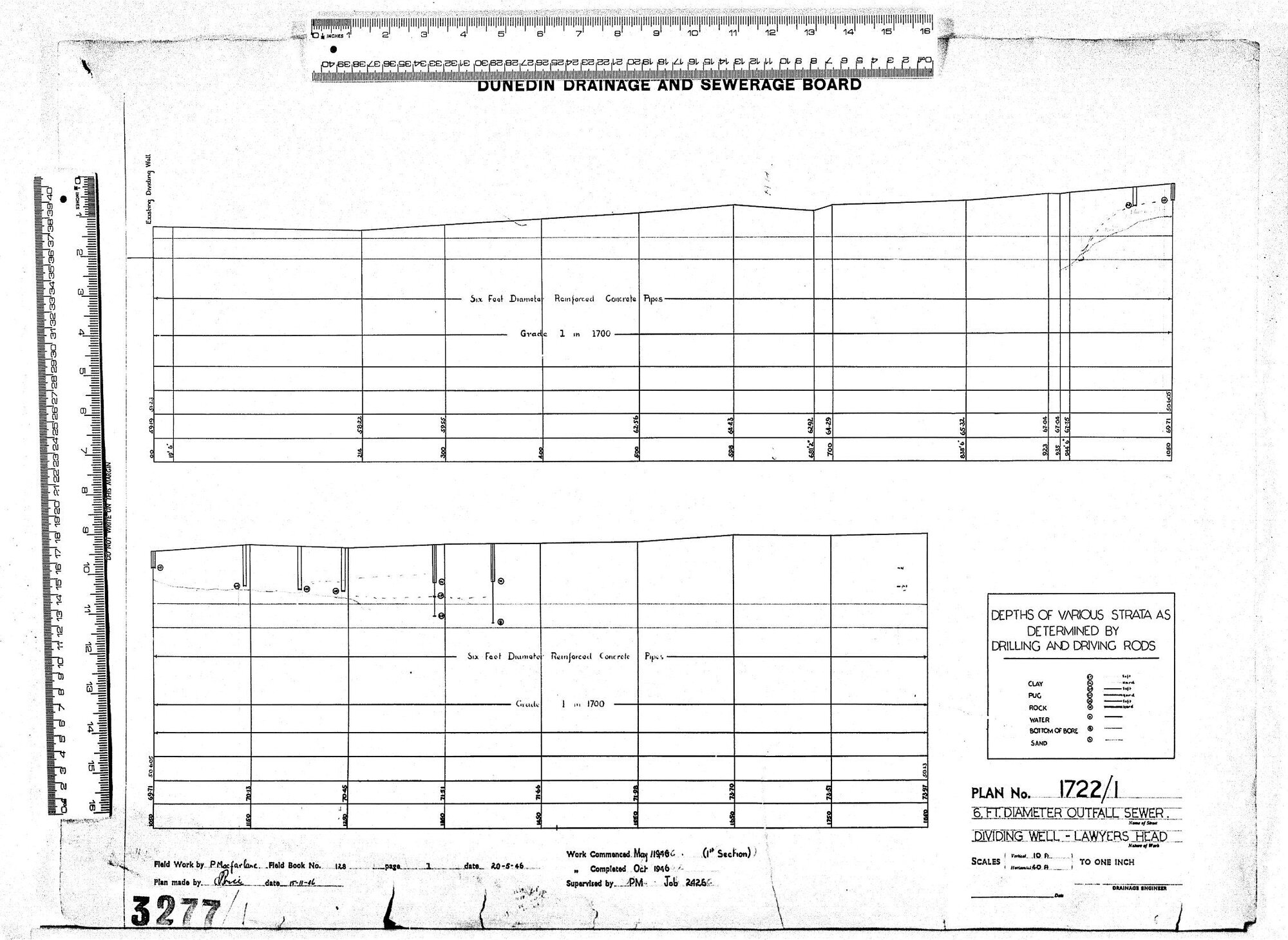 6. F.T DIAMETER OUTFALL SEWER - DIVIDING WELL - LAWYERS HEAD