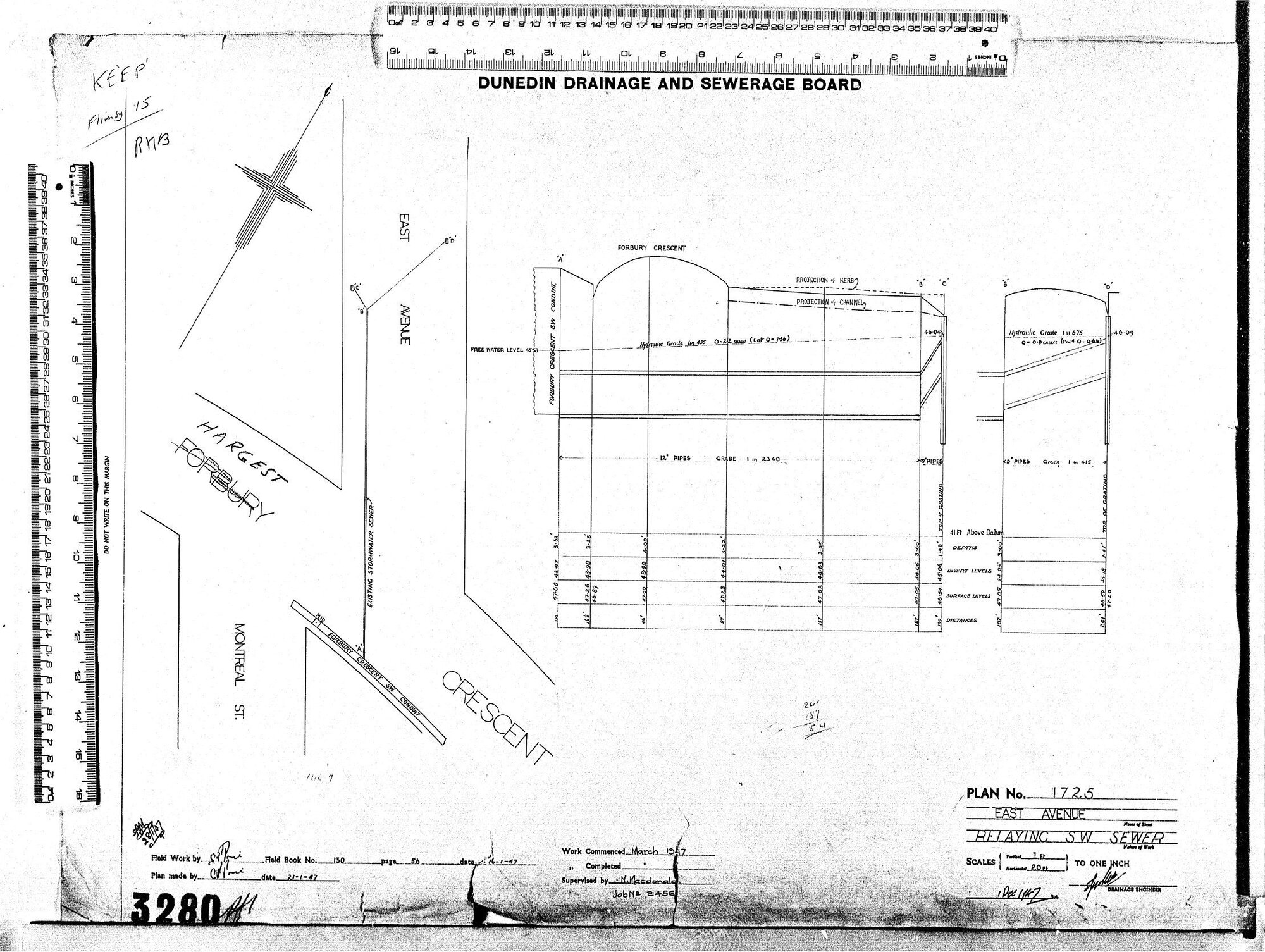 EAST AVENUE - RELAYING SW SEWER