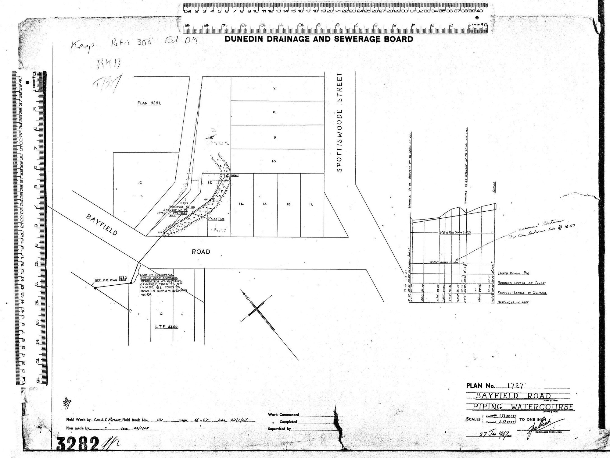 BAYFIELD ROAD - PIPING WATERCOURSE