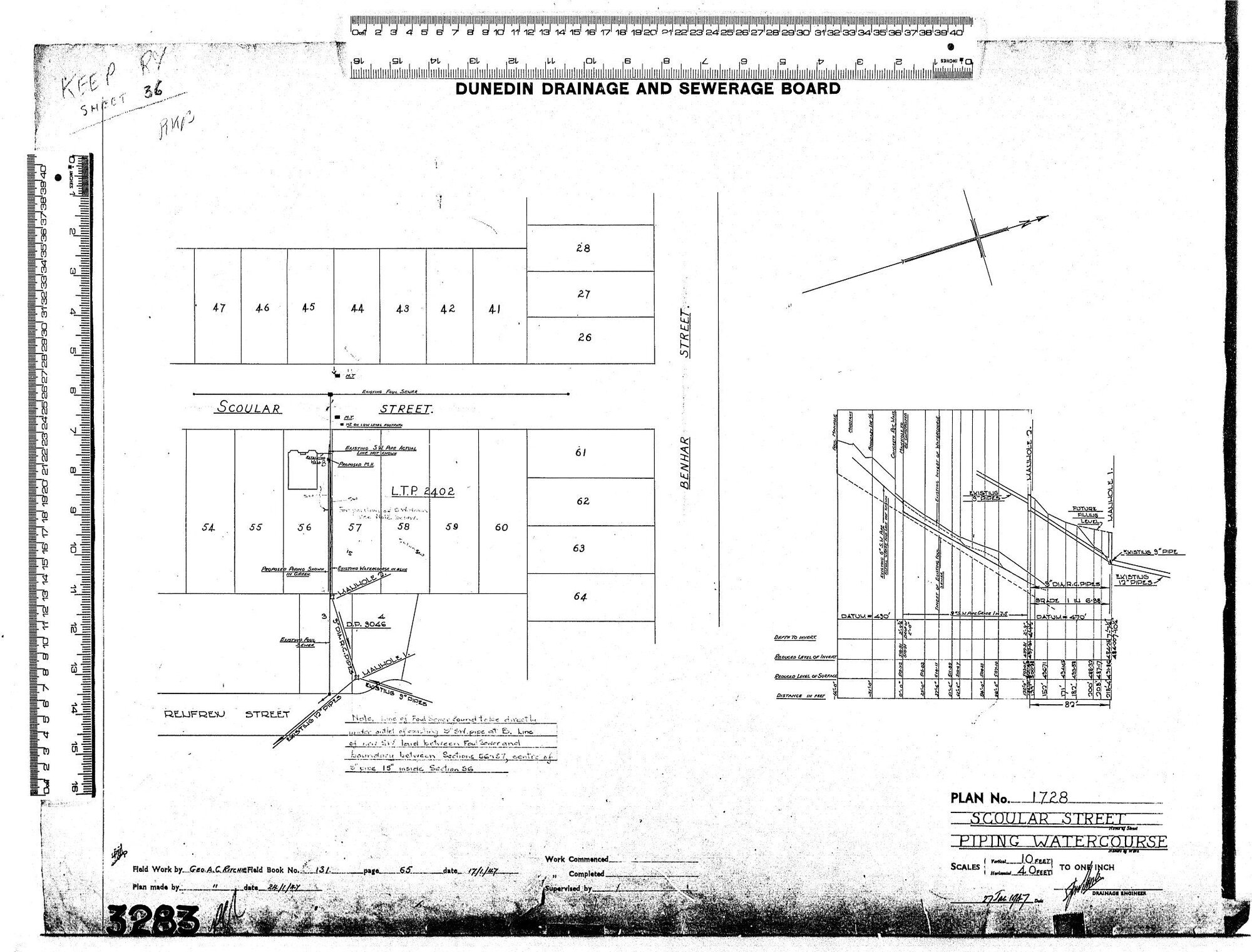 SCOULAR STREET - PIPING WATERCOURSE