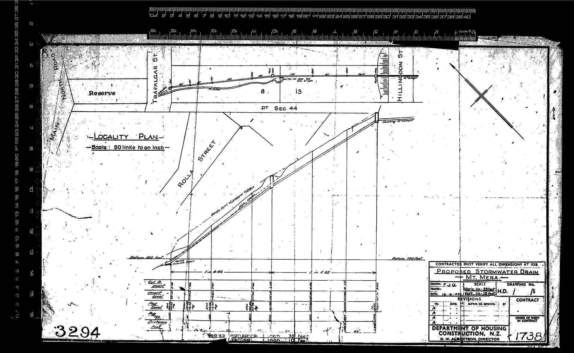 PROPOSED STORMWATER DRAIN - MT. MERA