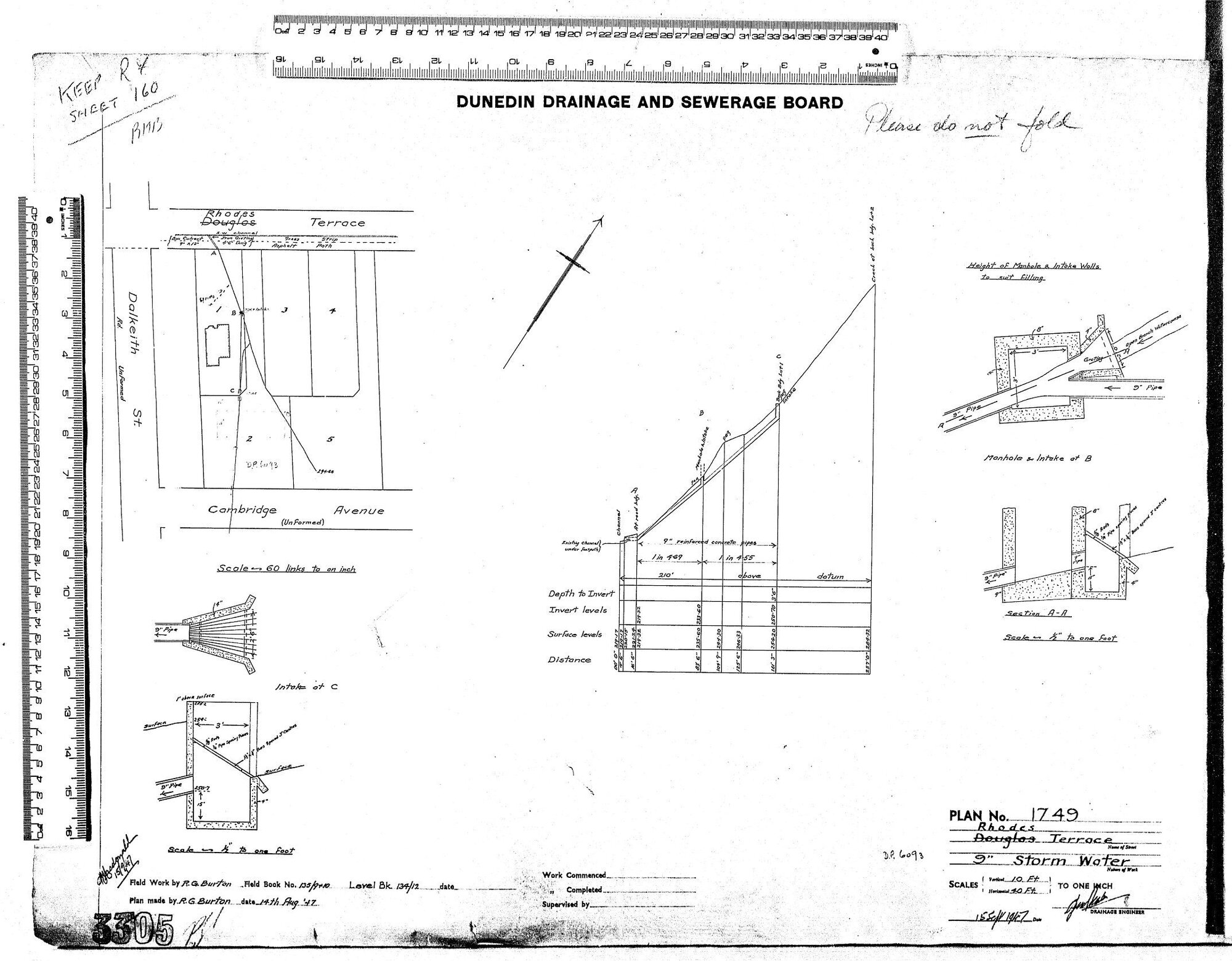 RHODES TERRACE - 9" STORM WATER