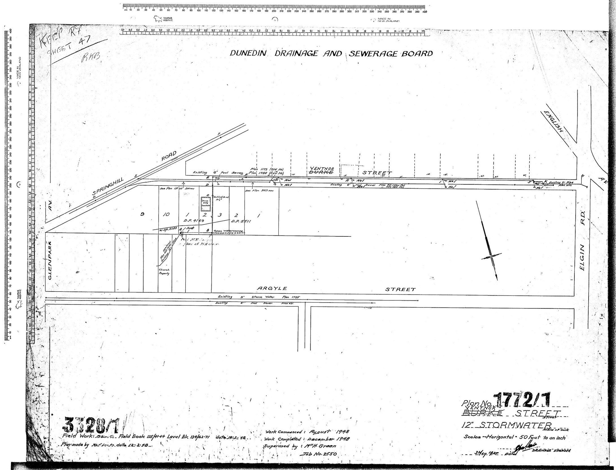 VENTNOR STREET - 12" STORMWATER