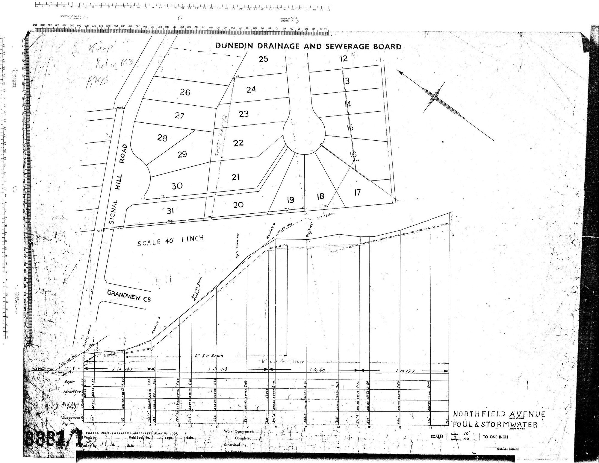 NORTHFIELD AVENUE - FOUL &amp; STORMWATER