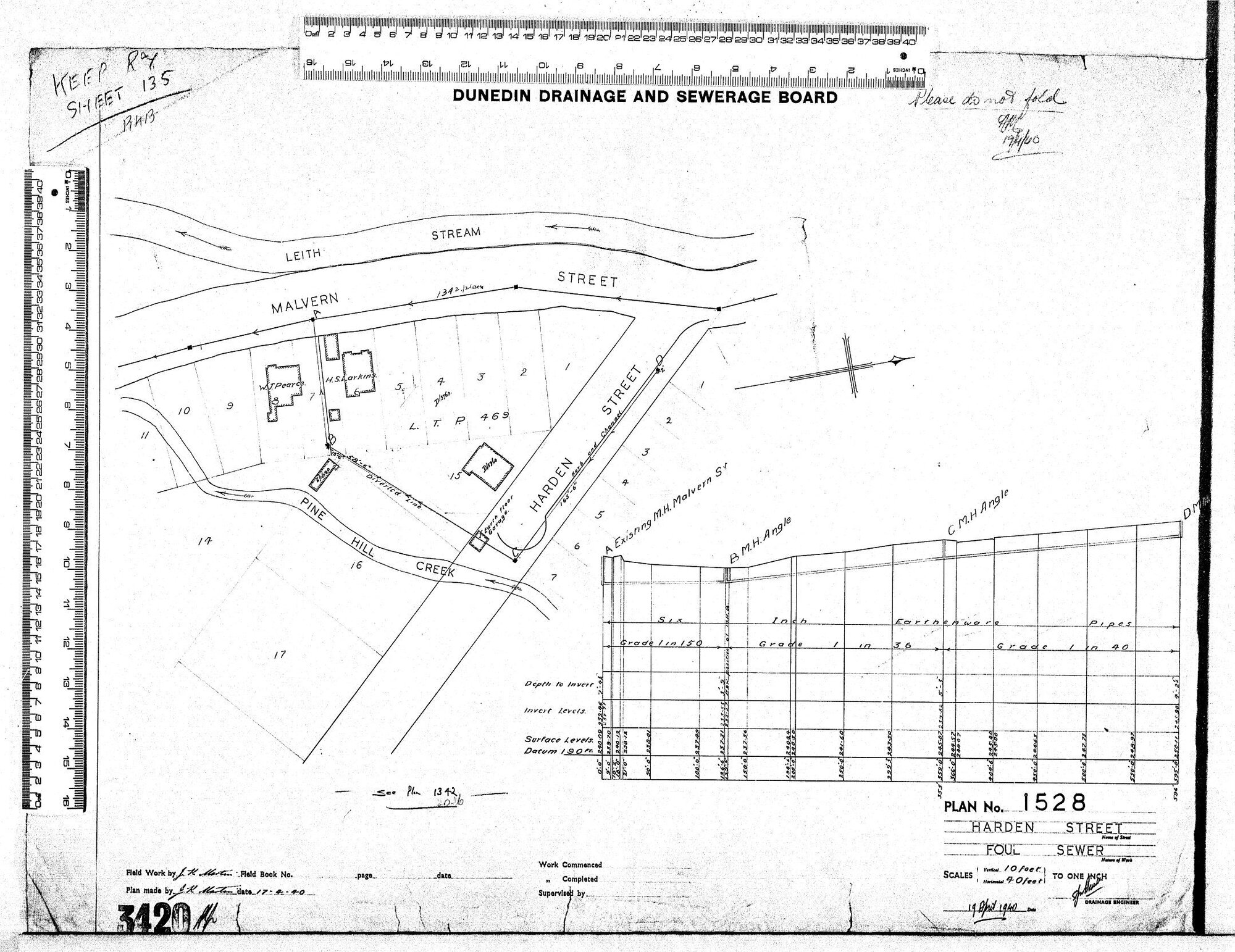 HARDEN STREET &ndash; FOUL SEWER