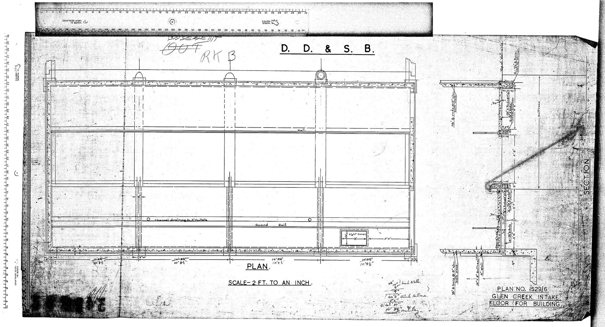 D.D &amp; S.B. GLEN CREEK INTAKE &ndash; FLOOR FOR BUILDING
