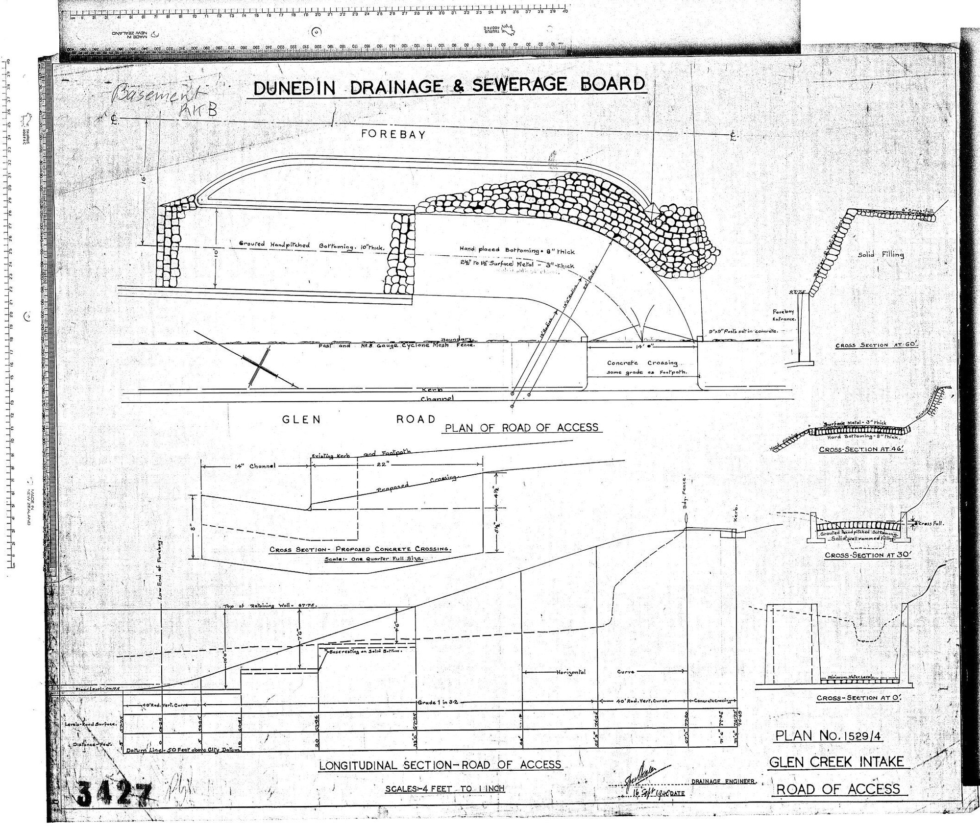 GLEN CREEK INTAKE &ndash; ROAD OF ACCESS
